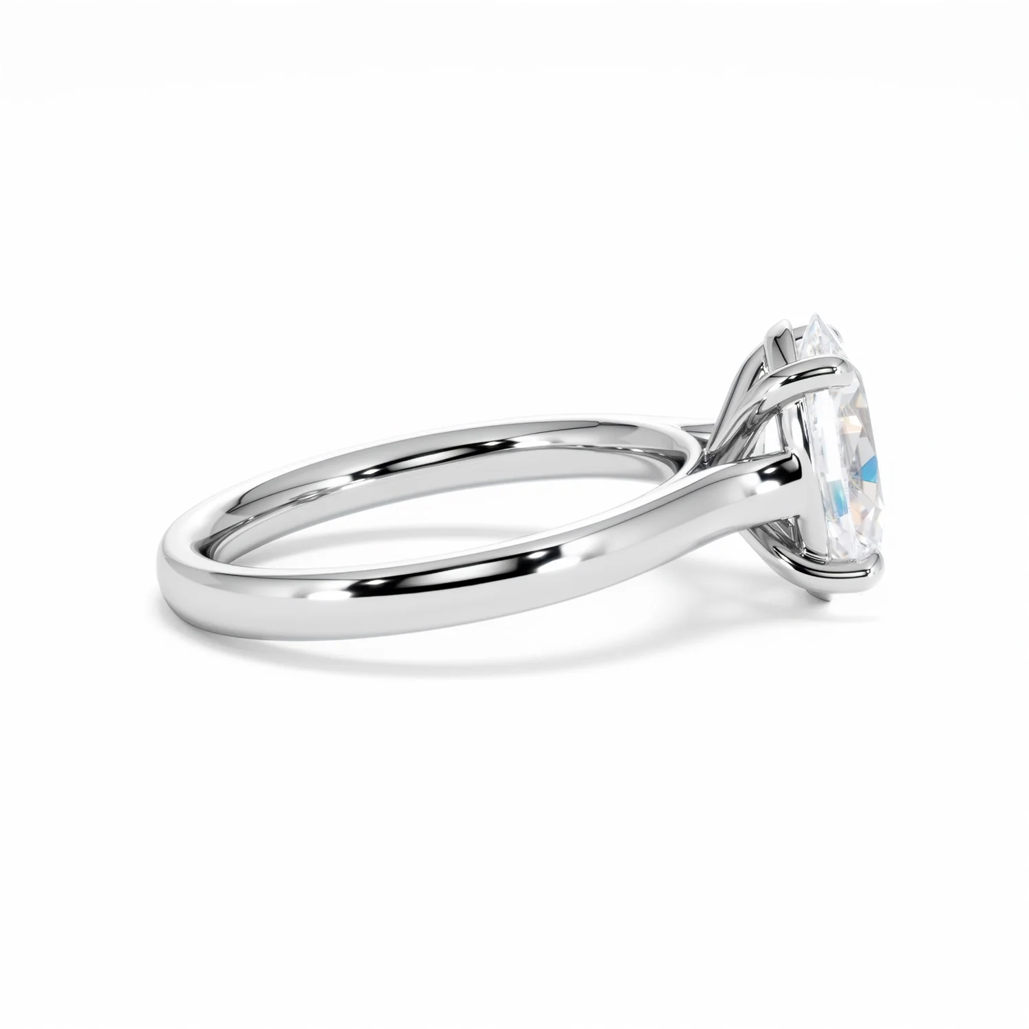 Amora Oval 2.00ct Lab Diamond Engagement Ring F/VS1 Set in Platinum - Image 30