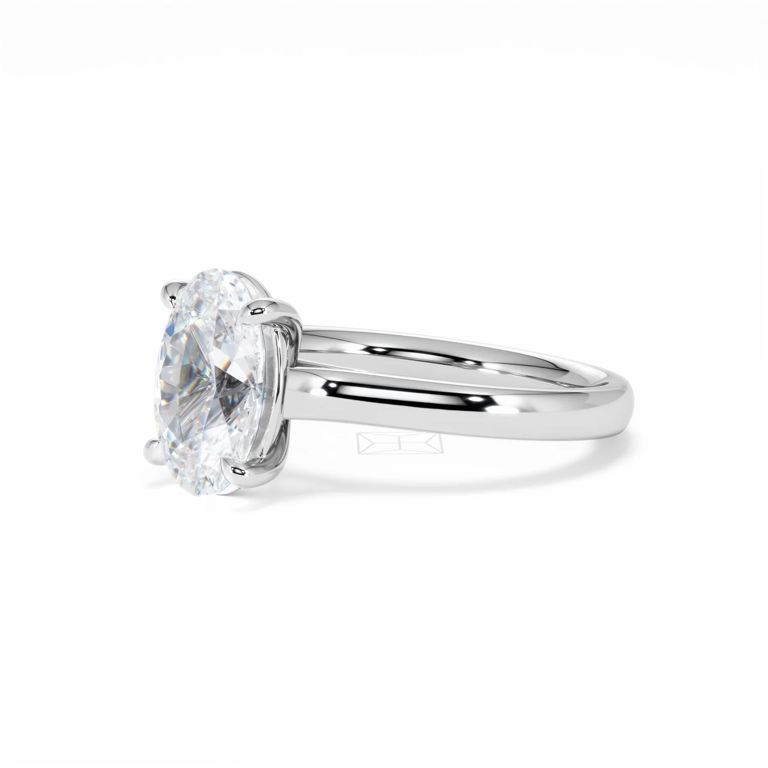 Amora Oval 2.00ct Lab Diamond Engagement Ring F/VS1 Set in Platinum - Image 80