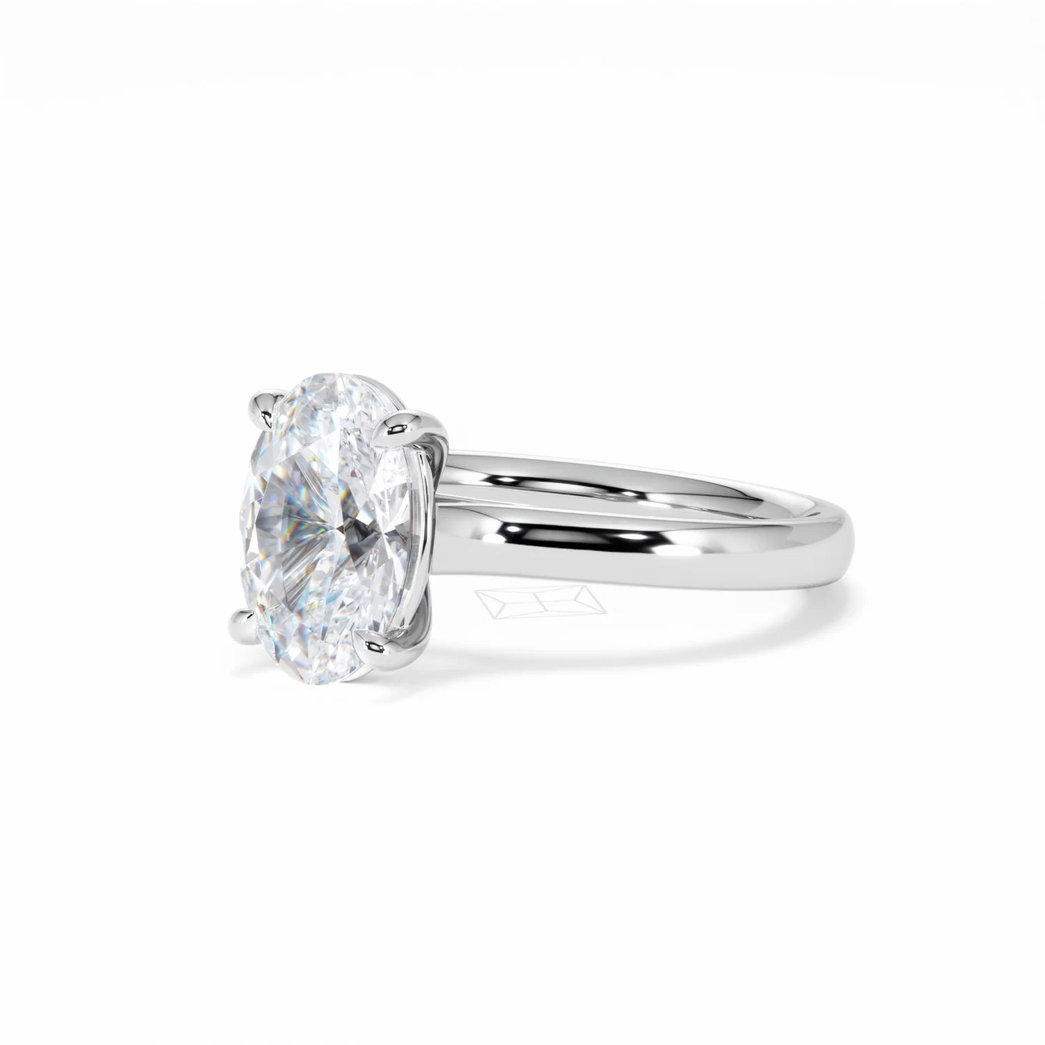 Amora Oval 2.00ct Lab Diamond Engagement Ring F/VS1 Set in Platinum - Image 82