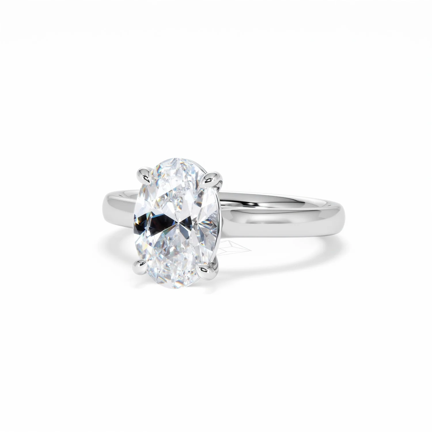 Amora Oval 2.00ct Lab Diamond Engagement Ring F/VS1 Set in Platinum - Image 86