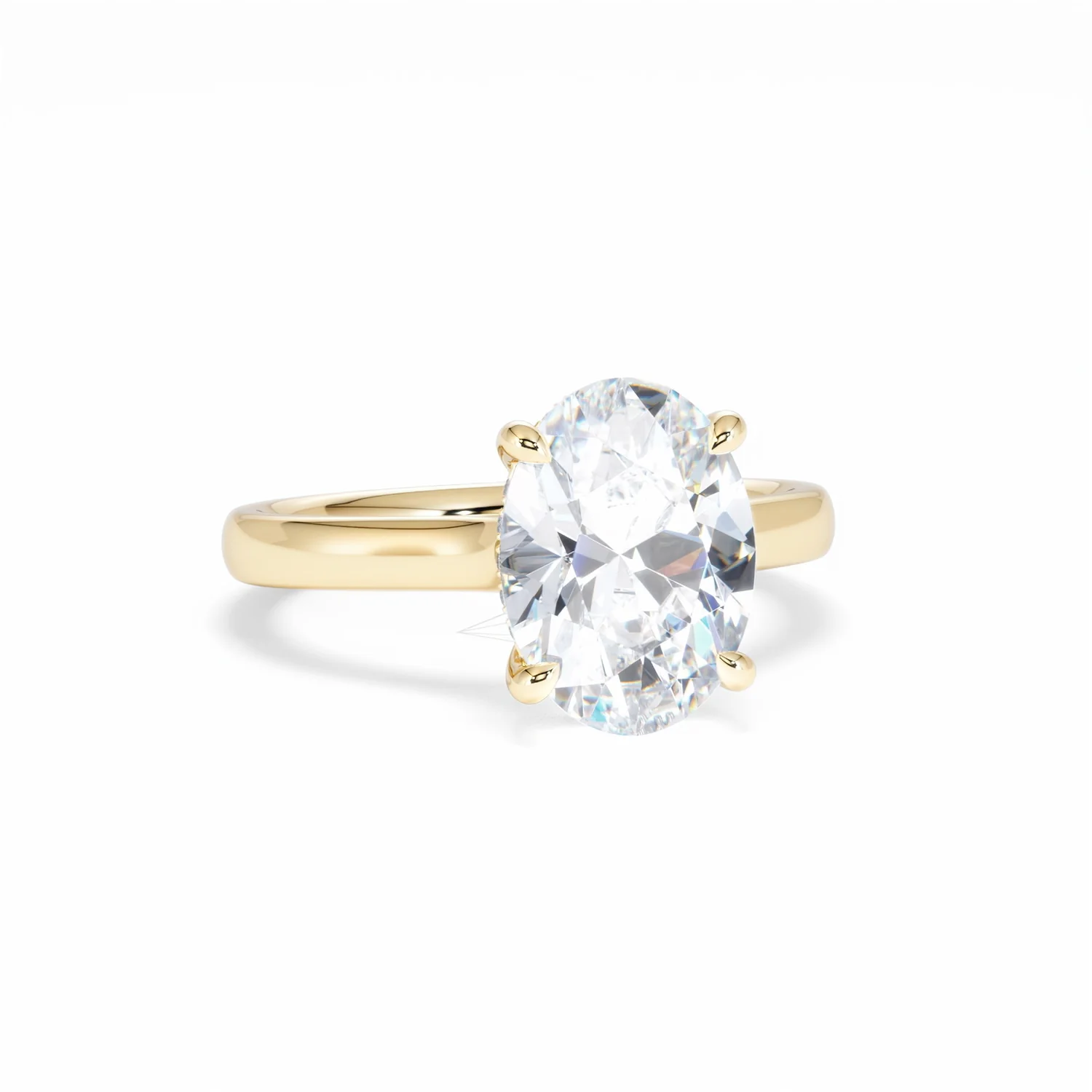 Amora Oval 3.00ct Hidden Halo Lab Diamond Engagement Ring G/VS1 Set in 18K Gold - Image 13