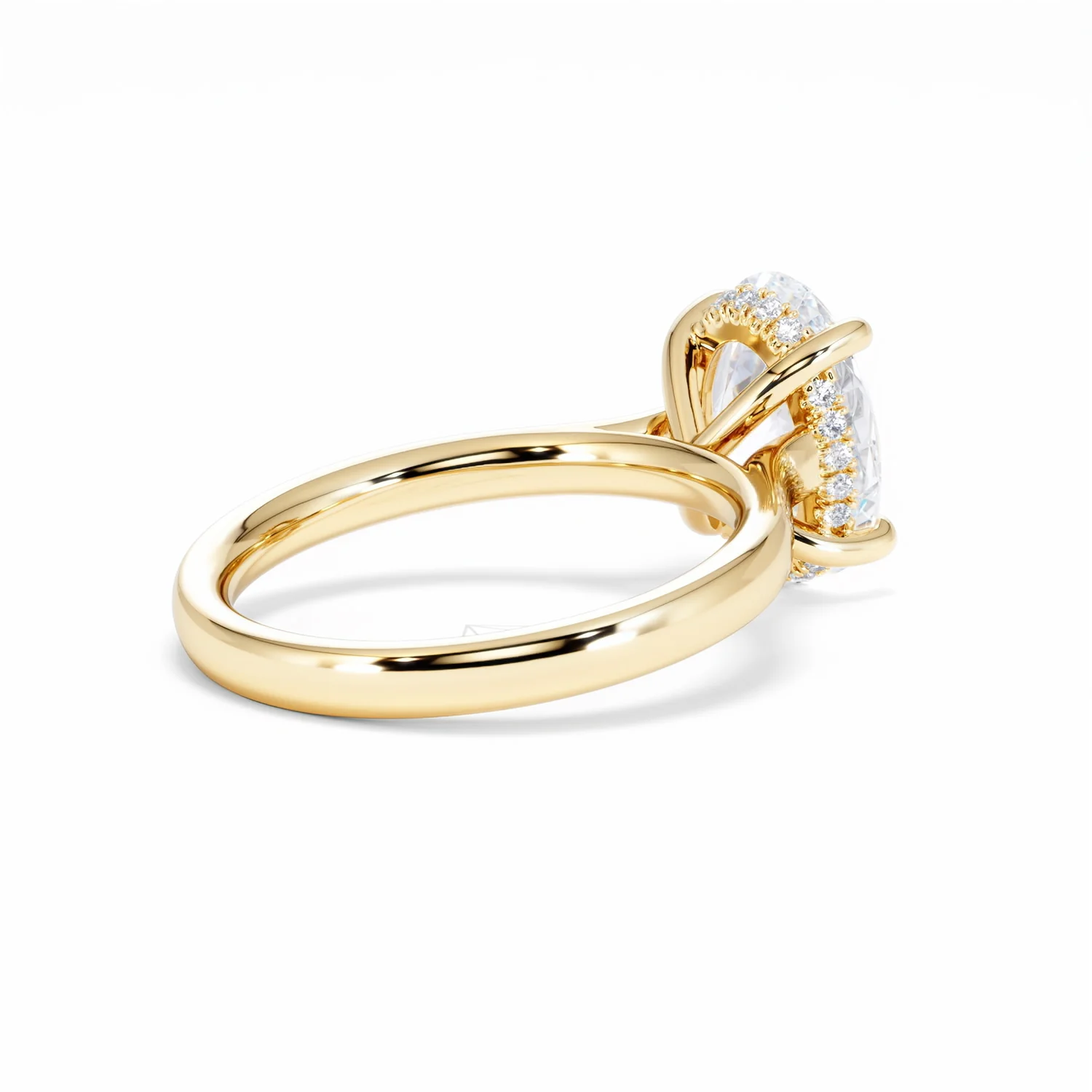 Amora Oval 3.00ct Hidden Halo Lab Diamond Engagement Ring G/VS1 Set in 18K Gold - Image 39