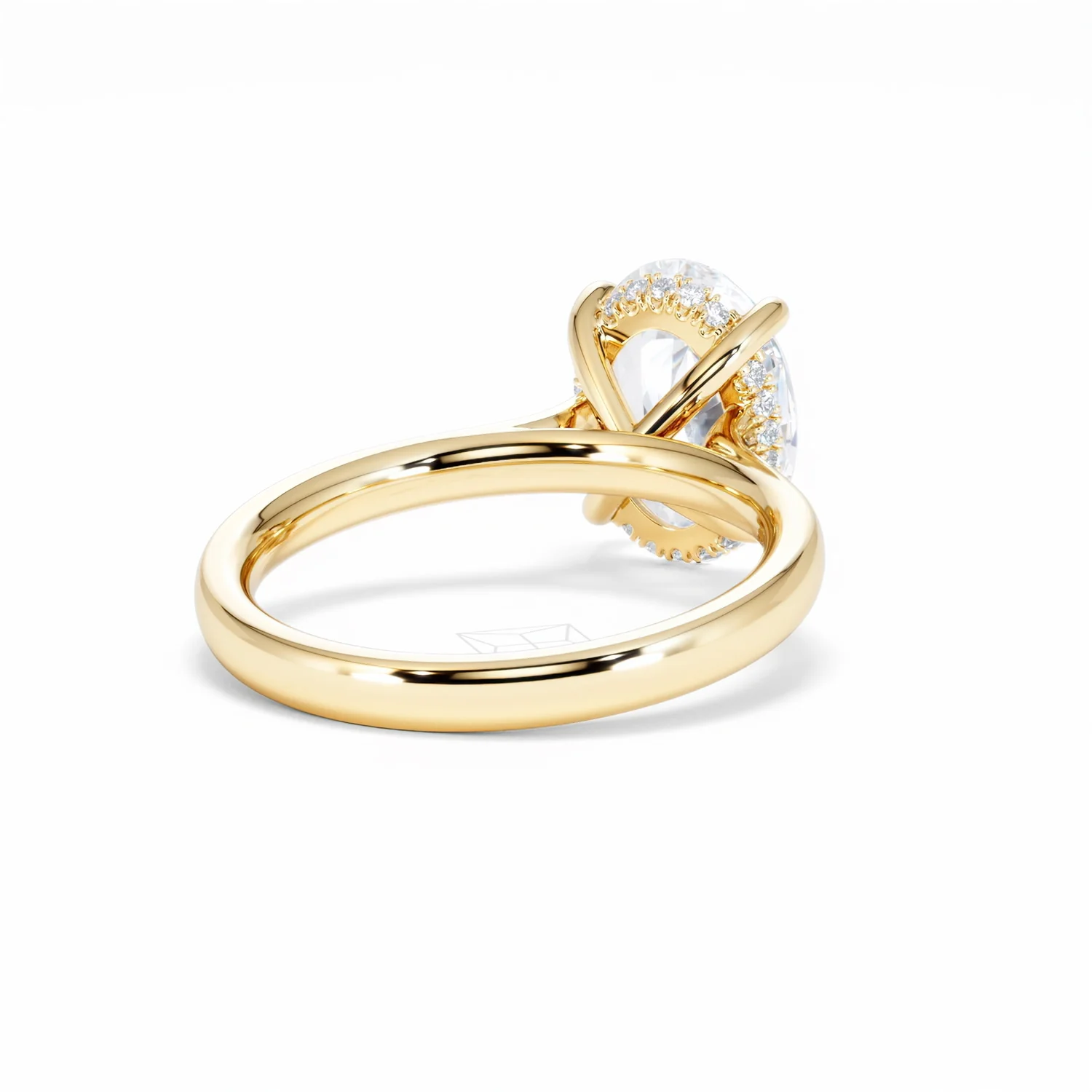 Amora Oval 3.00ct Hidden Halo Lab Diamond Engagement Ring G/VS1 Set in 18K Gold - Image 44