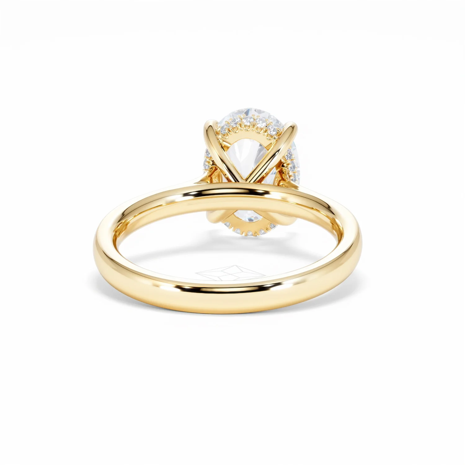 Amora Oval 3.00ct Hidden Halo Lab Diamond Engagement Ring G/VS1 Set in 18K Gold - Image 48