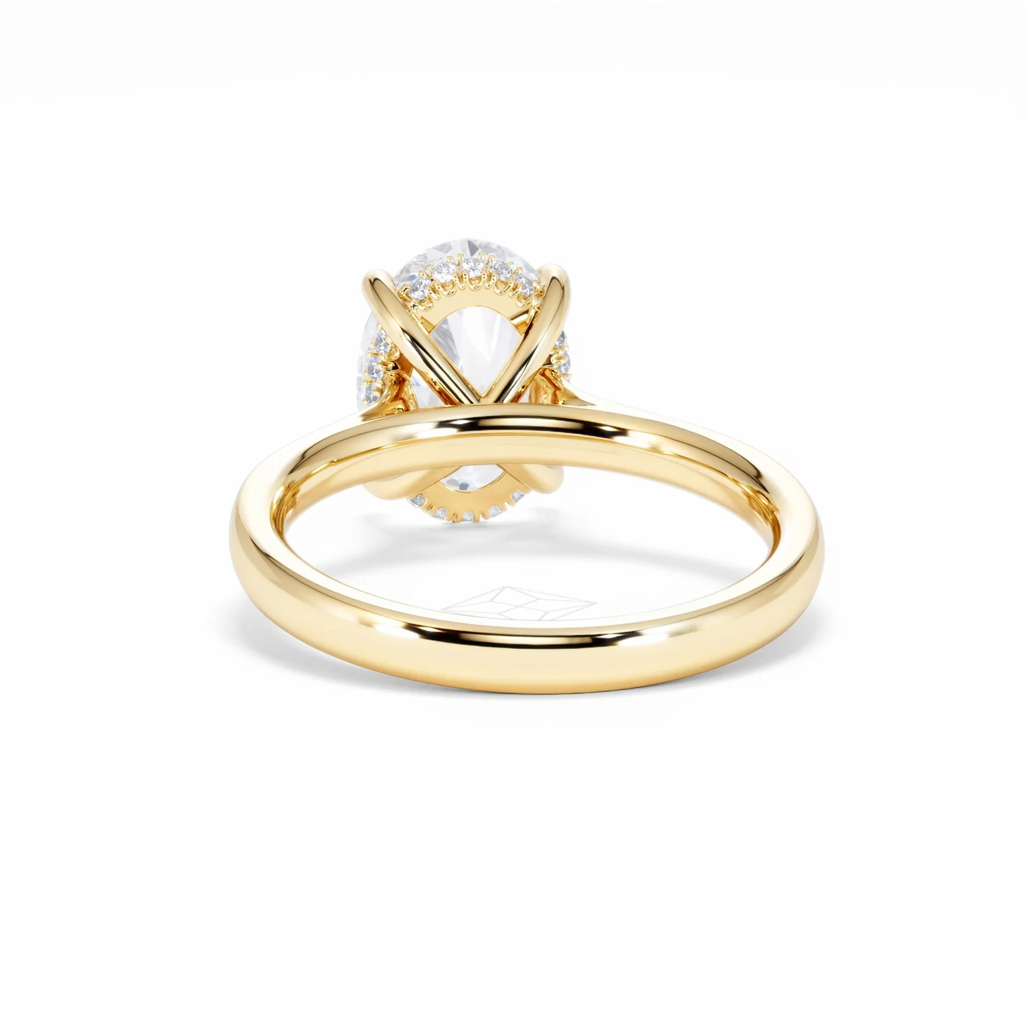 Amora Oval 3.00ct Hidden Halo Lab Diamond Engagement Ring G/VS1 Set in 18K Gold - Image 52