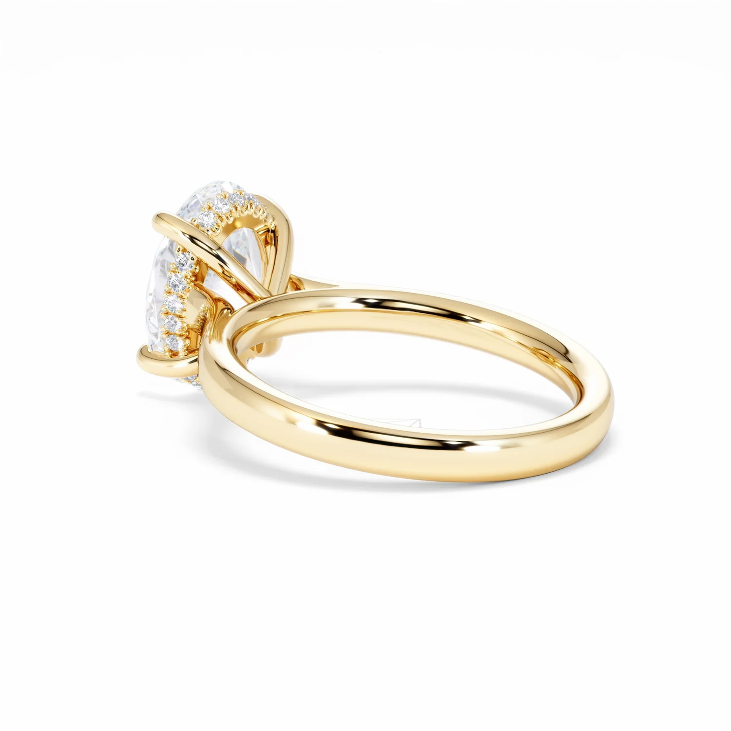 Amora Oval 3.00ct Hidden Halo Lab Diamond Engagement Ring G/VS1 Set in 18K Gold - Image 60