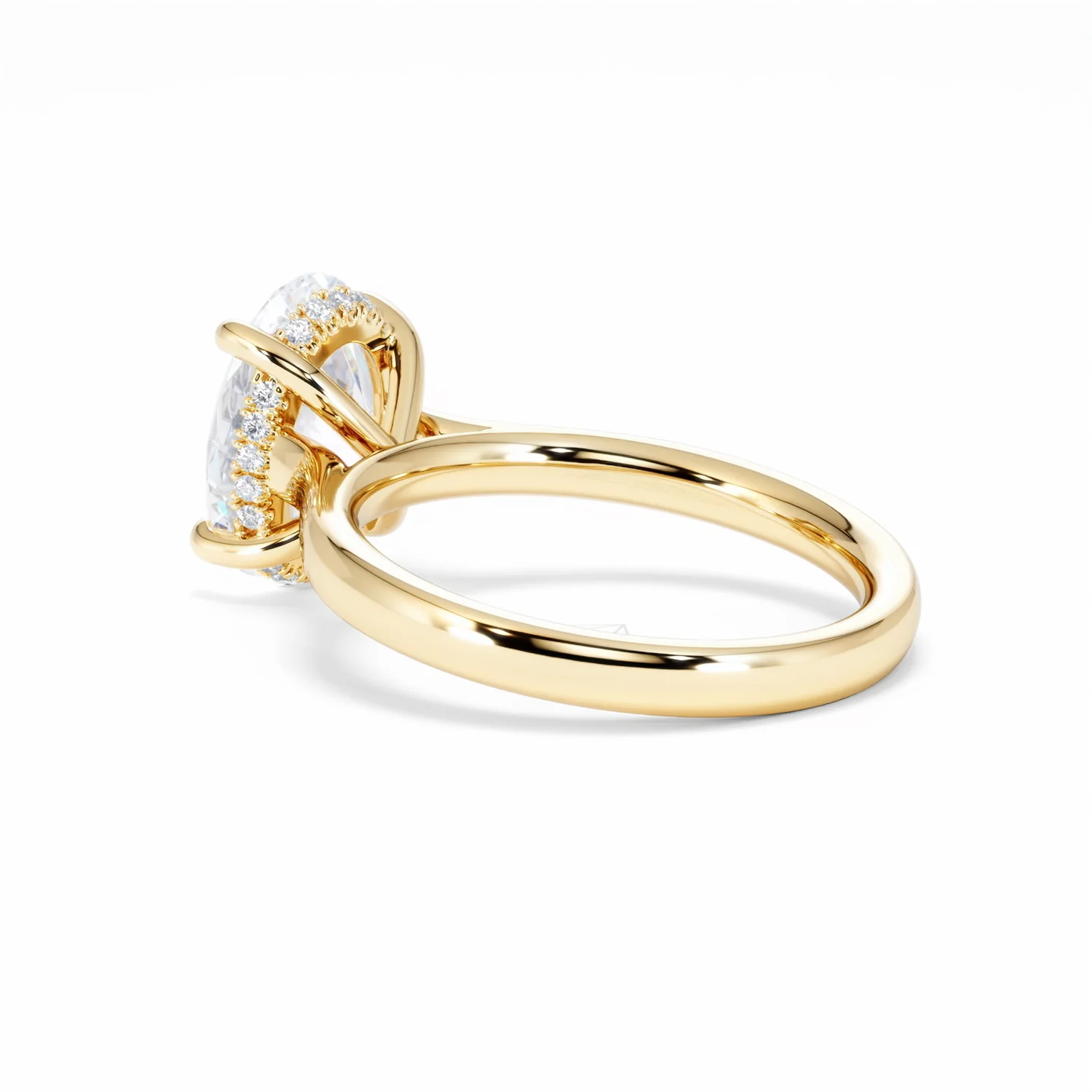 Amora Oval 3.00ct Hidden Halo Lab Diamond Engagement Ring G/VS1 Set in 18K Gold - Image 61