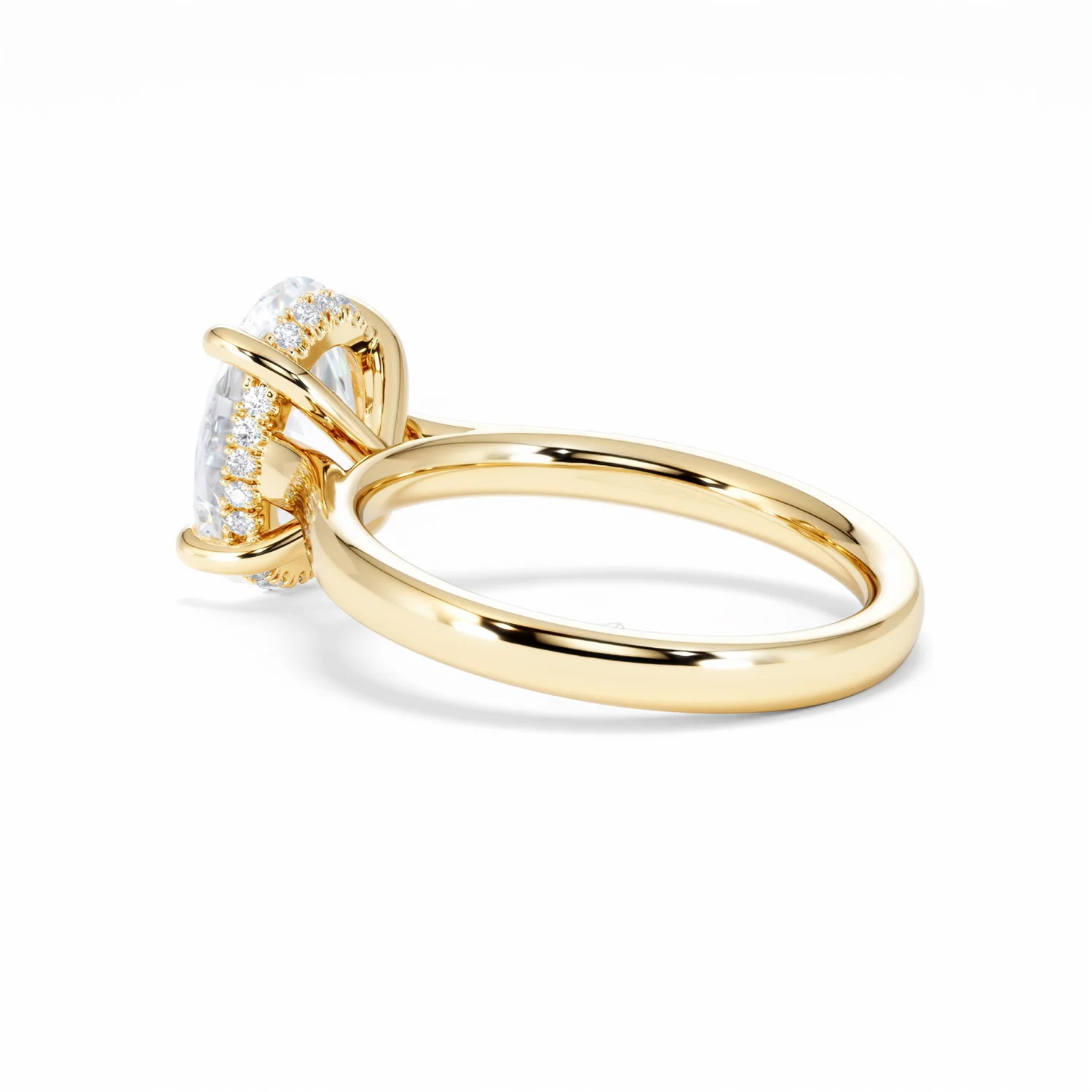 Amora Oval 3.00ct Hidden Halo Lab Diamond Engagement Ring G/VS1 Set in 18K Gold - Image 62