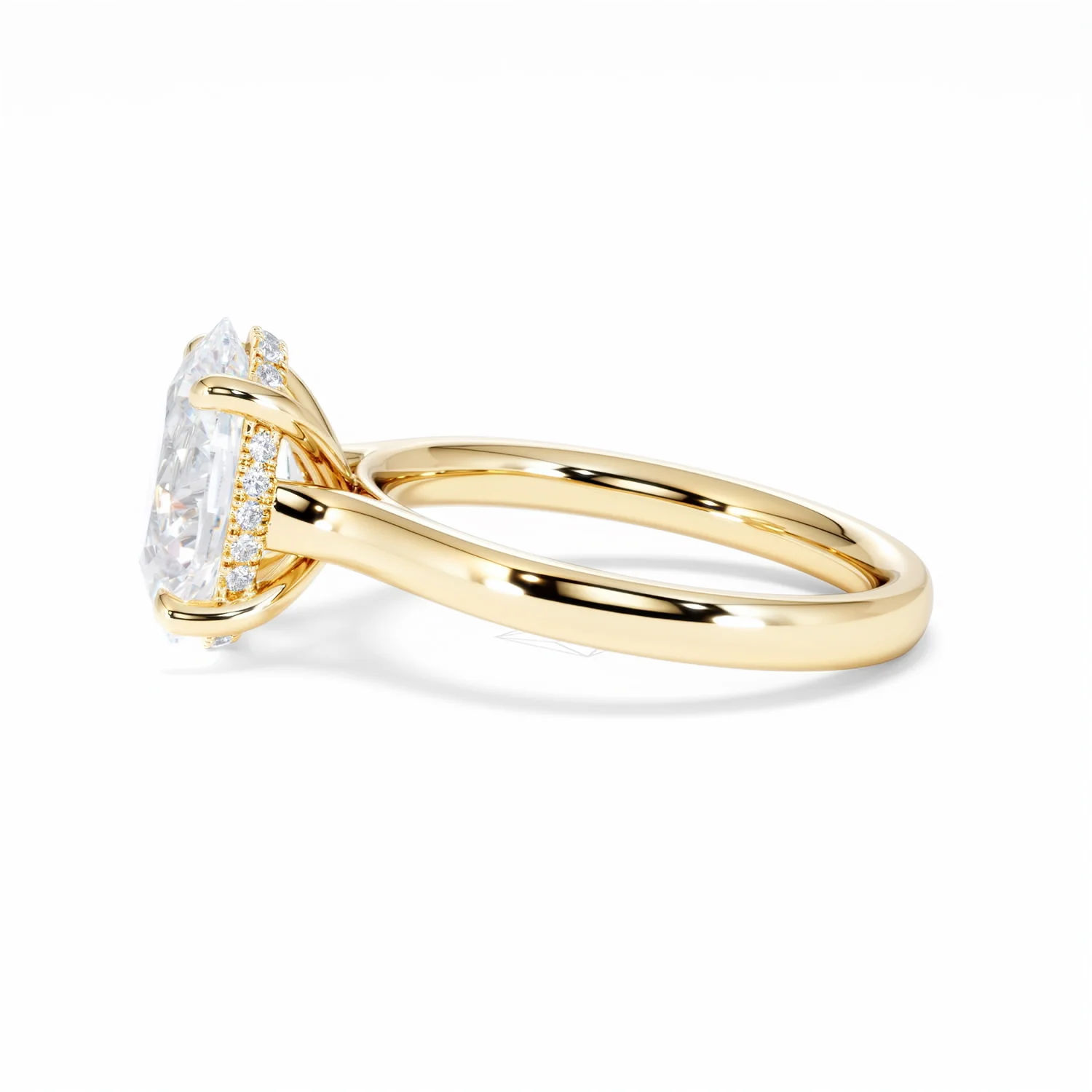 Amora Oval 3.00ct Hidden Halo Lab Diamond Engagement Ring G/VS1 Set in 18K Gold - Image 71