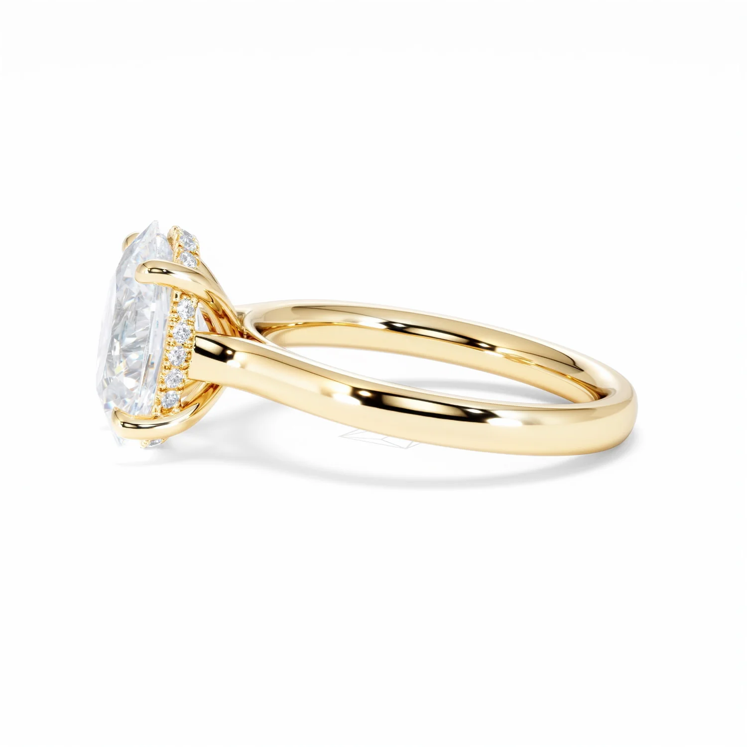 Amora Oval 3.00ct Hidden Halo Lab Diamond Engagement Ring G/VS1 Set in 18K Gold - Image 72