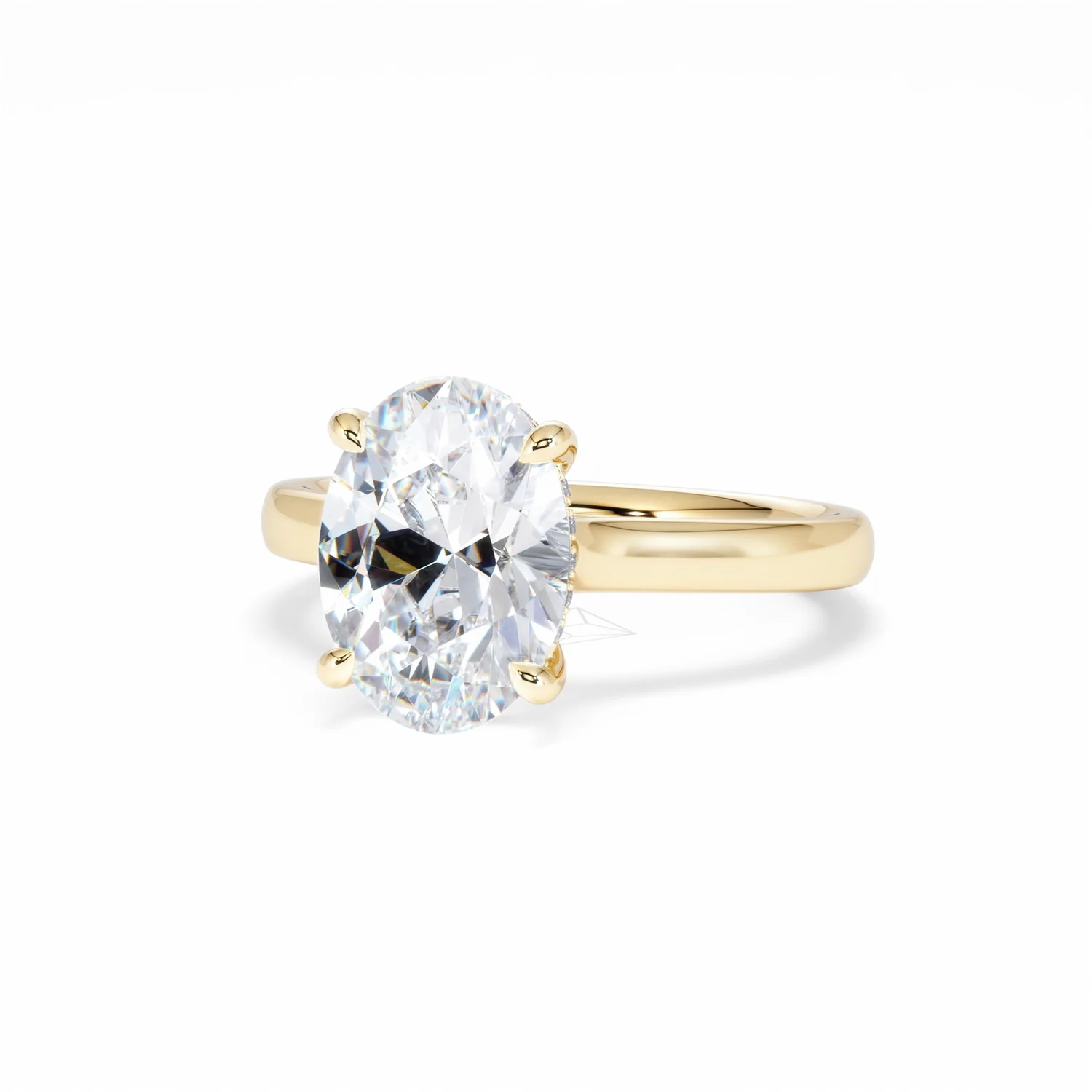 Amora Oval 3.00ct Hidden Halo Lab Diamond Engagement Ring G/VS1 Set in 18K Gold - Image 86