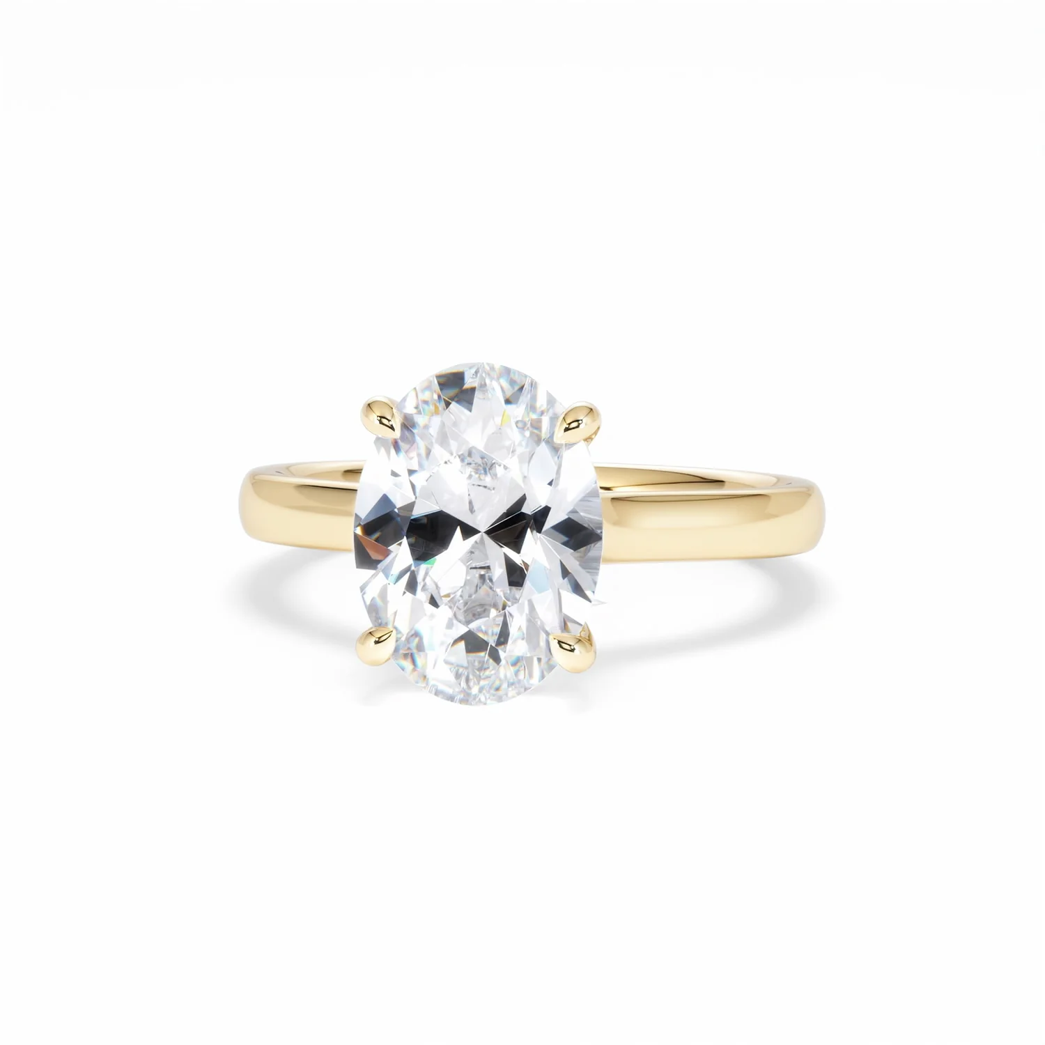 Amora Oval 3.00ct Hidden Halo Lab Diamond Engagement Ring G/VS1 Set in 18K Gold - Image 88