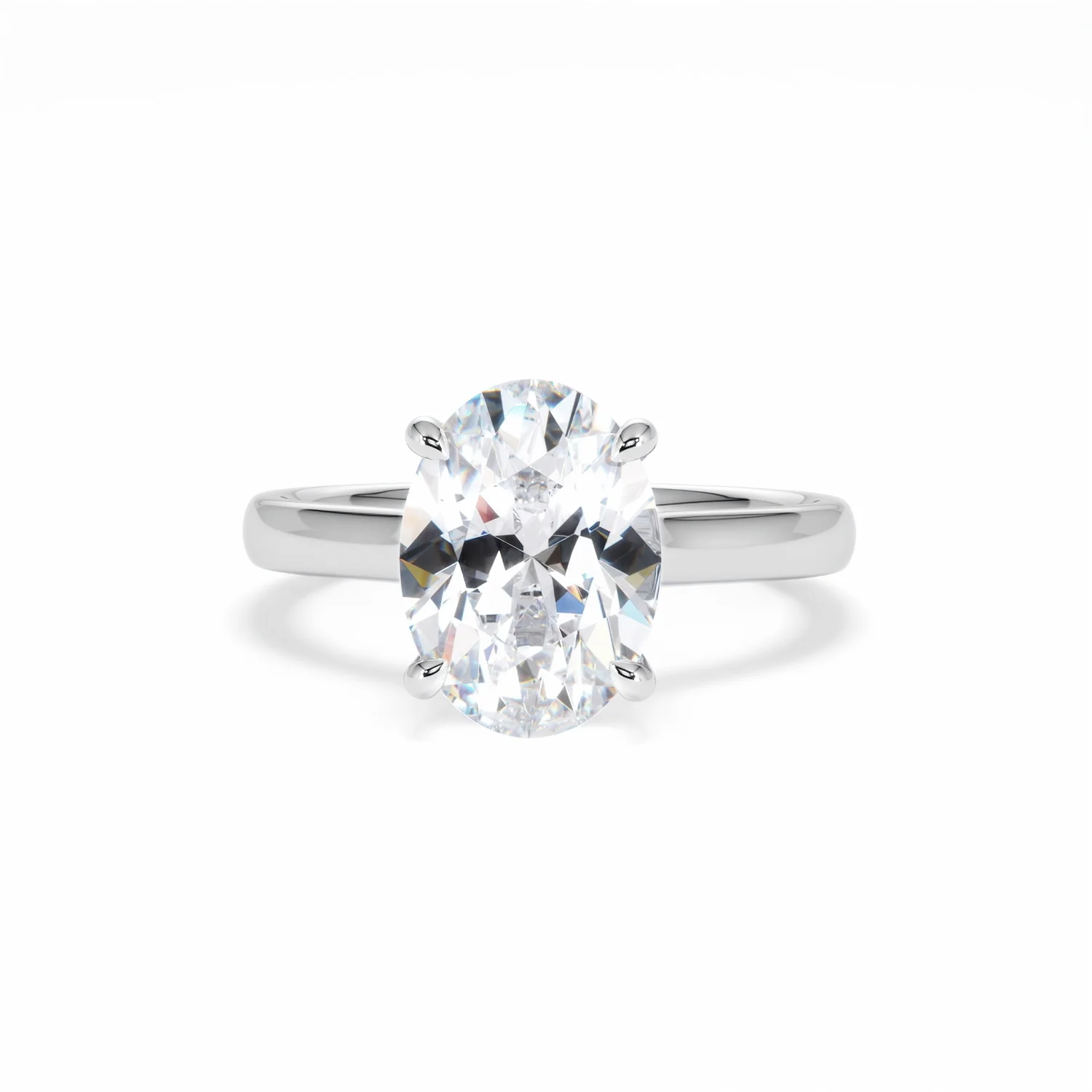 Amora Oval 3.00ct Hidden Halo Lab Diamond Engagement Ring G/VS1 Set in 18K White Gold - Image 89