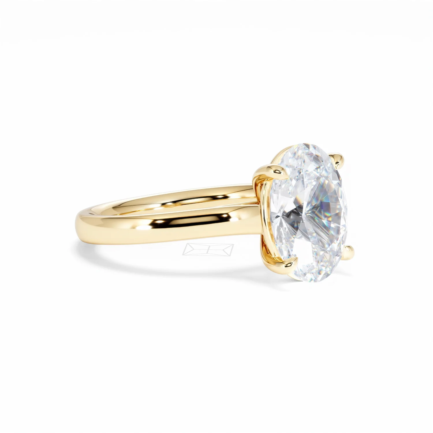 Amora Oval 3.00ct Lab Diamond Engagement Ring G/VS1 Set in 18K Gold - Image 19