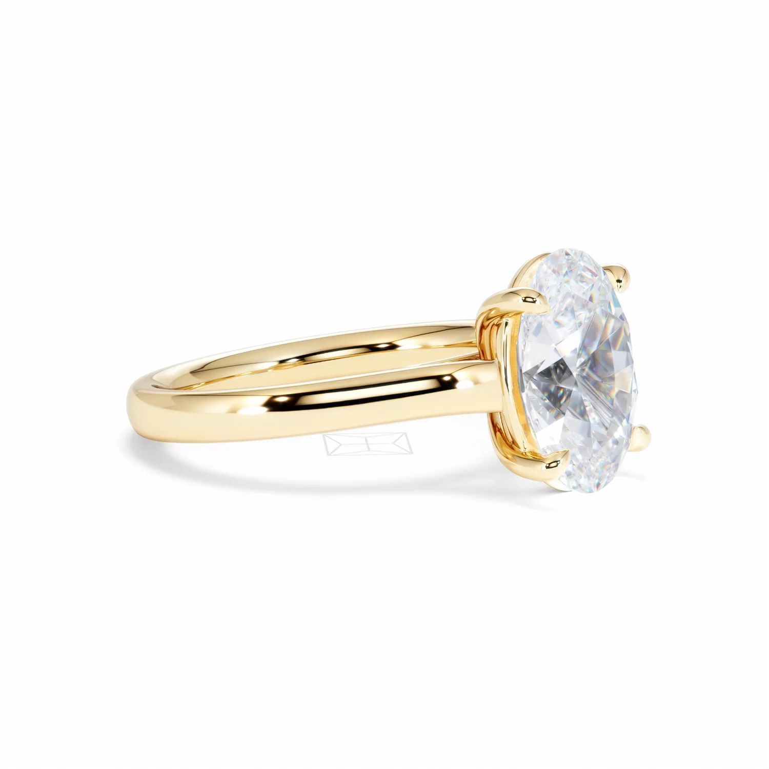 Amora Oval 3.00ct Lab Diamond Engagement Ring G/VS1 Set in 18K Gold - Image 21