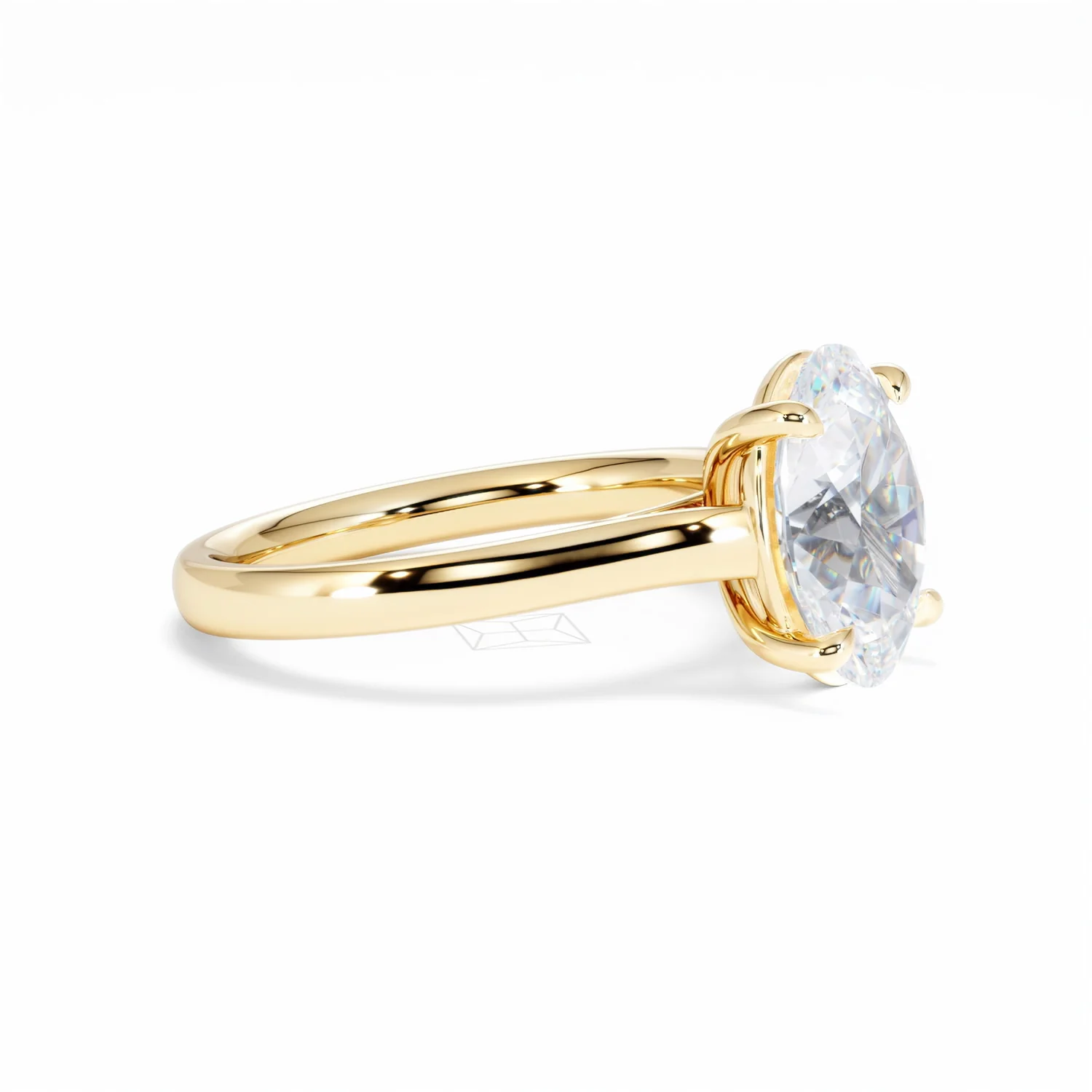 Amora Oval 3.00ct Lab Diamond Engagement Ring G/VS1 Set in 18K Gold - Image 23