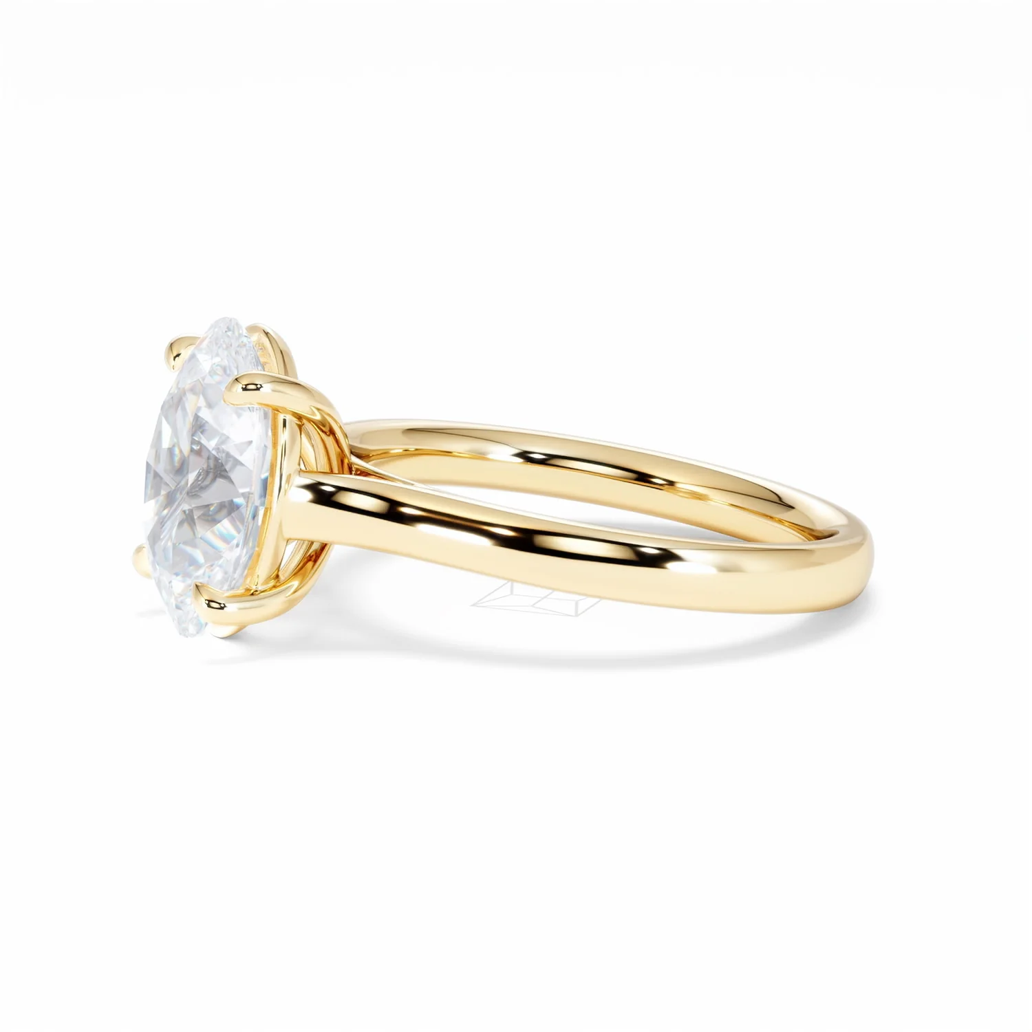 Amora Oval 3.00ct Lab Diamond Engagement Ring G/VS1 Set in 18K Gold - Image 75