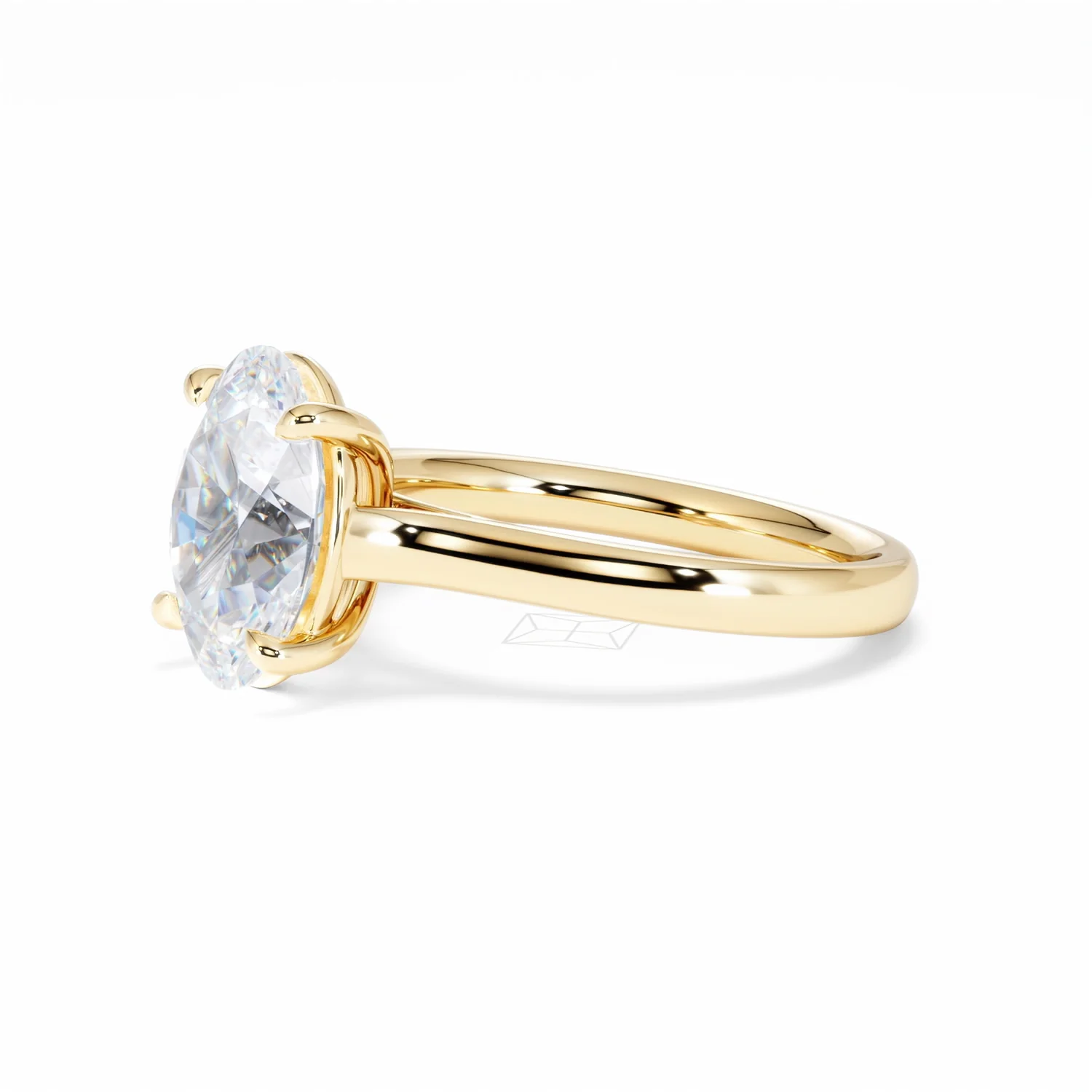 Amora Oval 3.00ct Lab Diamond Engagement Ring G/VS1 Set in 18K Gold - Image 77