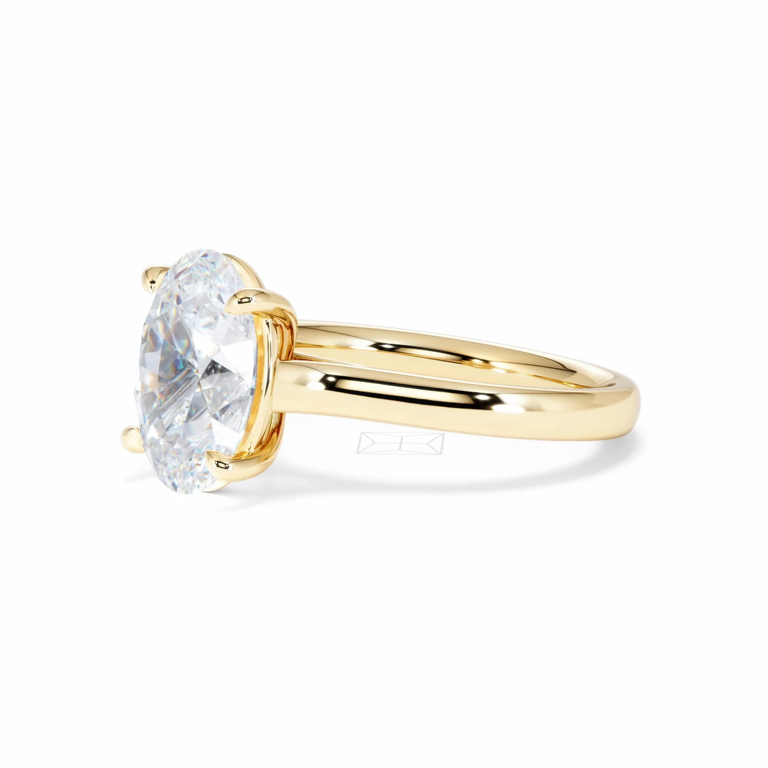 Amora Oval 3.00ct Lab Diamond Engagement Ring G/VS1 Set in 18K Gold - Image 79