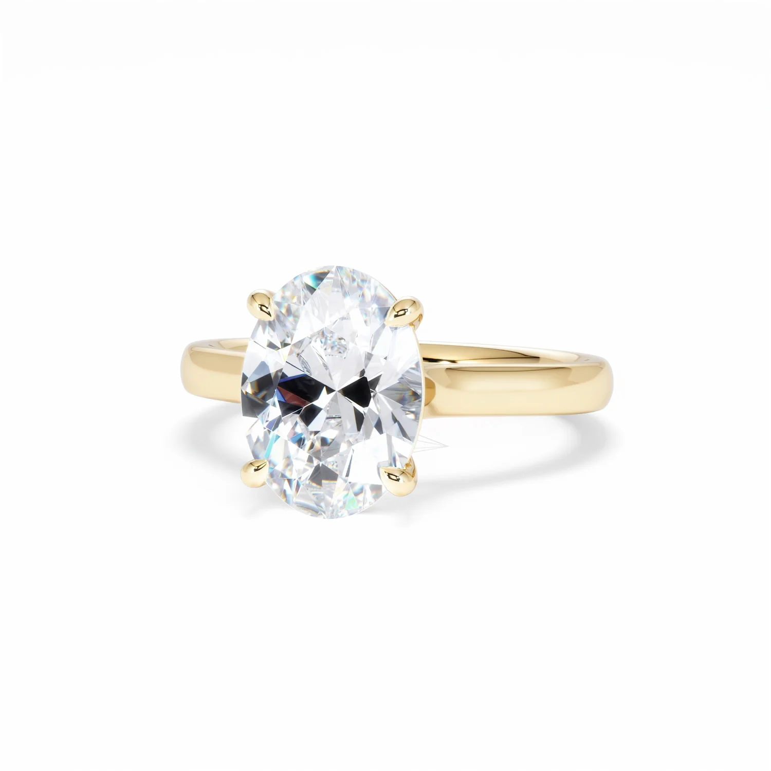 Amora Oval 3.00ct Lab Diamond Engagement Ring G/VS1 Set in 18K Gold - Image 87