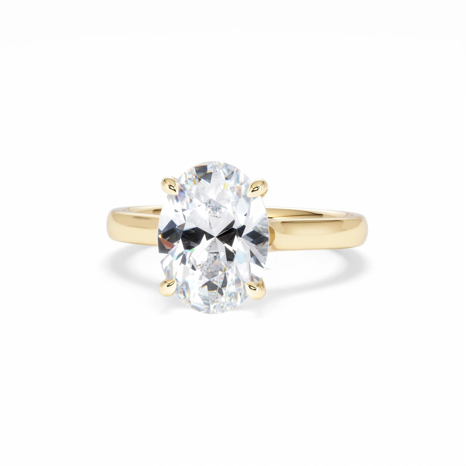 Amora Oval 3.00ct Lab Diamond Engagement Ring G/VS1 Set in 18K Gold - Image 88