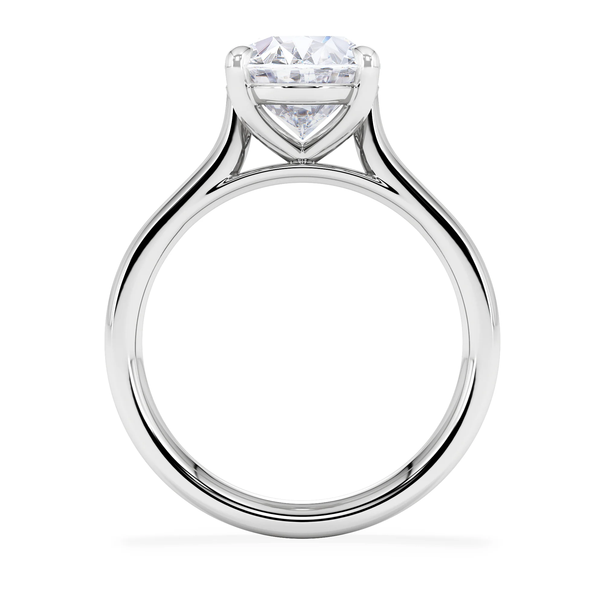 Amora Oval 3.00ct Lab Diamond Engagement Ring G/VS1 Set in 18K White Gold - Image 3