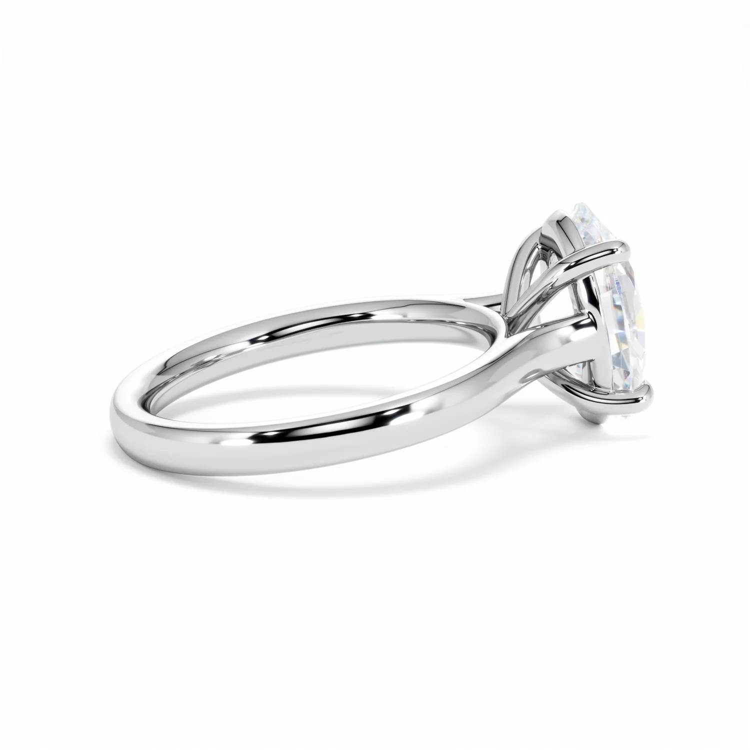 Amora Oval 3.00ct Lab Diamond Engagement Ring G/VS1 Set in 18K White Gold - Image 33