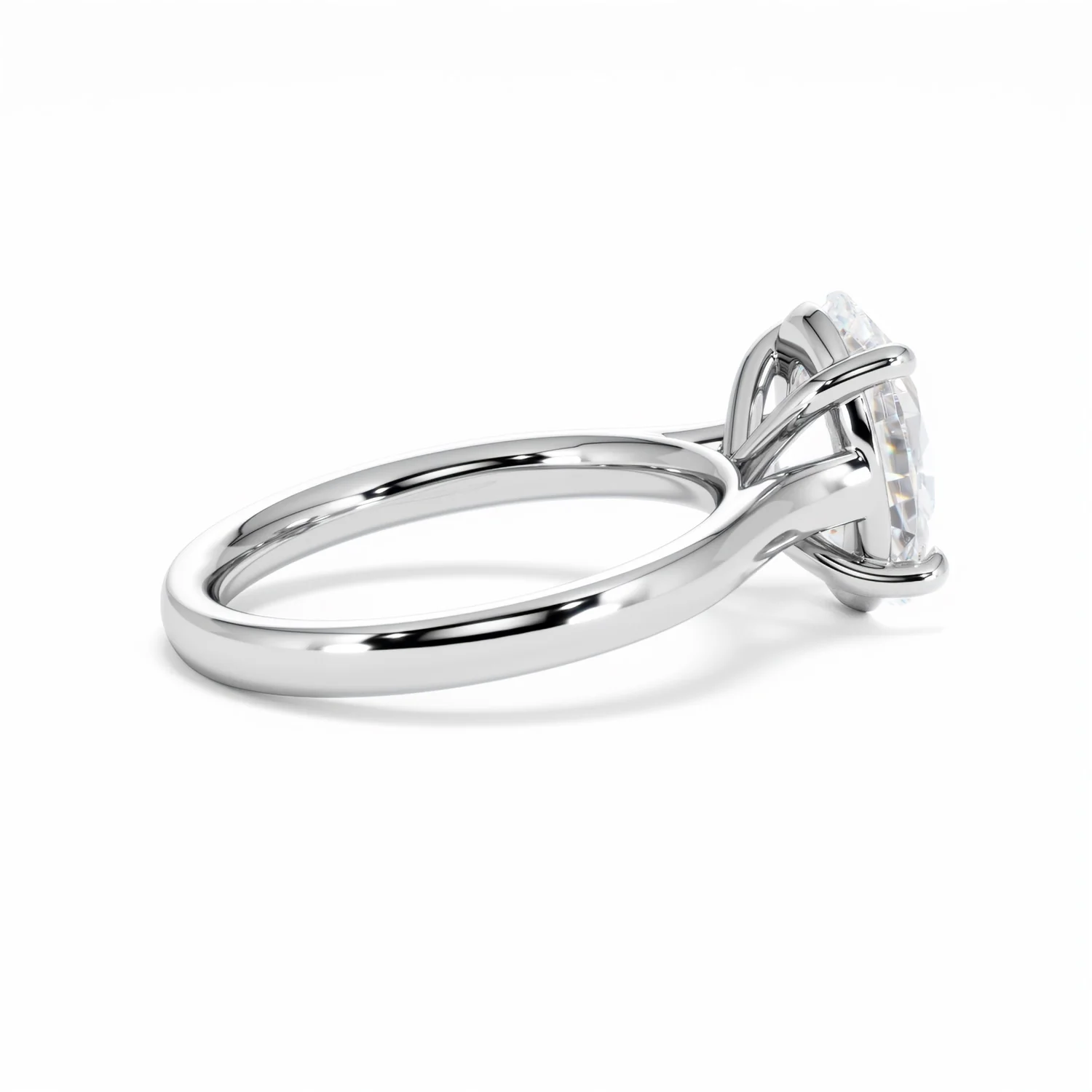 Amora Oval 3.00ct Lab Diamond Engagement Ring G/VS1 Set in 18K White Gold - Image 34