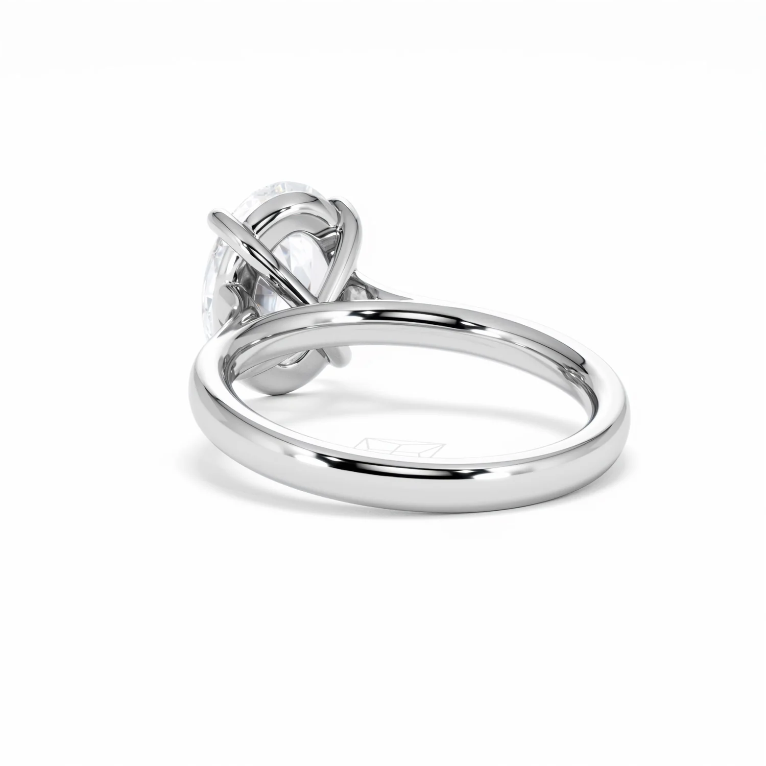 Amora Oval 3.00ct Lab Diamond Engagement Ring G/VS1 Set in 18K White Gold - Image 56