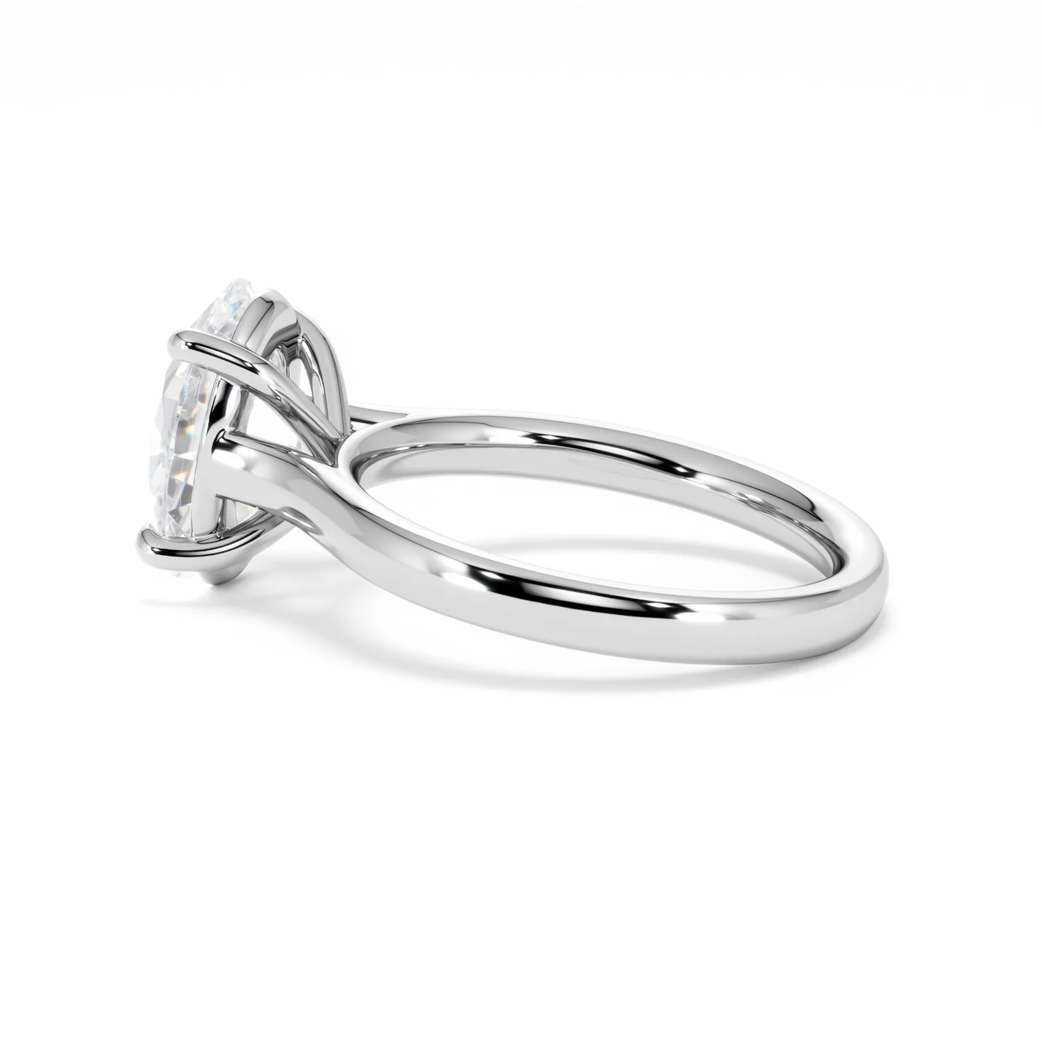 Amora Oval 3.00ct Lab Diamond Engagement Ring G/VS1 Set in 18K White Gold - Image 66