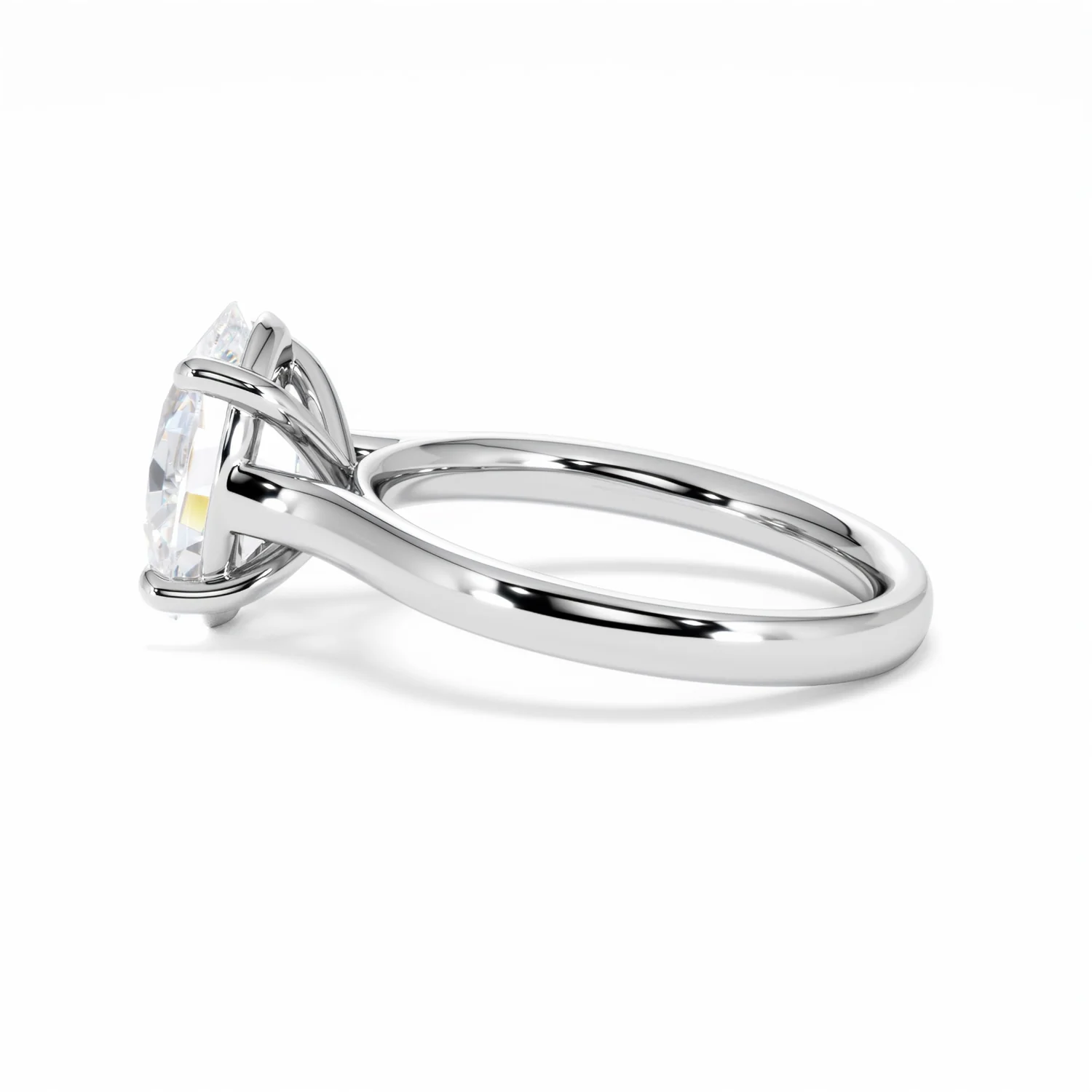 Amora Oval 3.00ct Lab Diamond Engagement Ring G/VS1 Set in 18K White Gold - Image 68