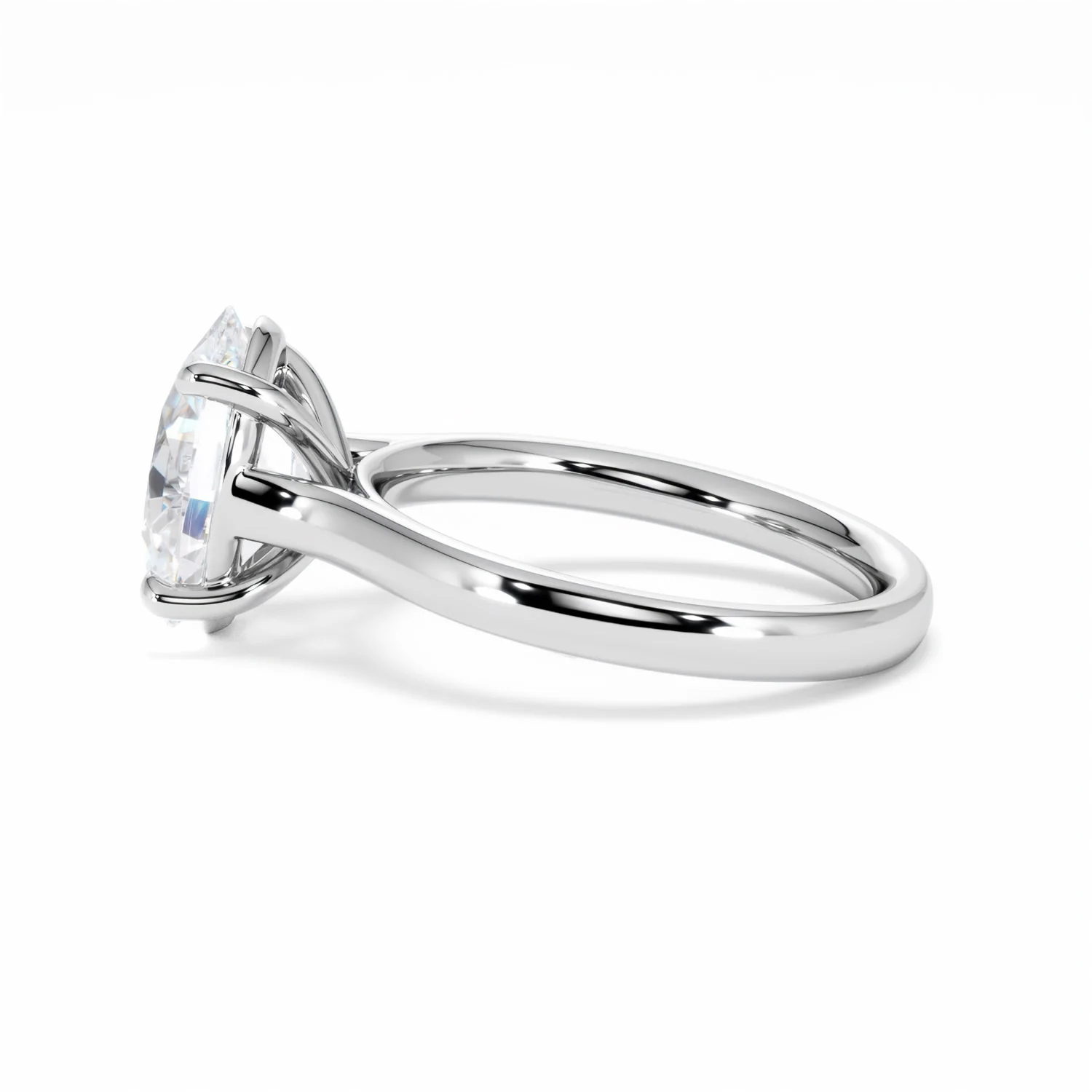 Amora Oval 3.00ct Lab Diamond Engagement Ring G/VS1 Set in 18K White Gold - Image 69