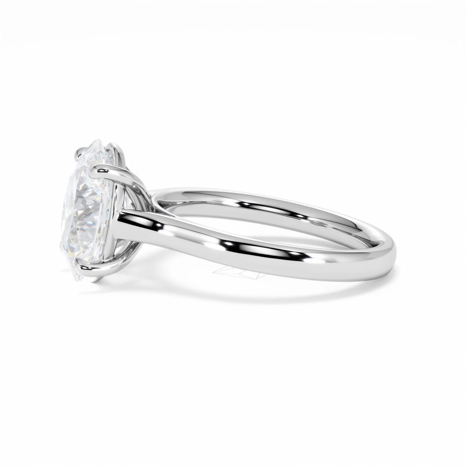 Amora Oval 3.00ct Lab Diamond Engagement Ring G/VS1 Set in 18K White Gold - Image 73