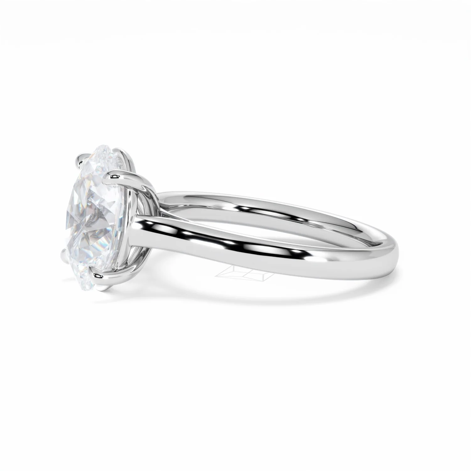 Amora Oval 3.00ct Lab Diamond Engagement Ring G/VS1 Set in 18K White Gold - Image 75