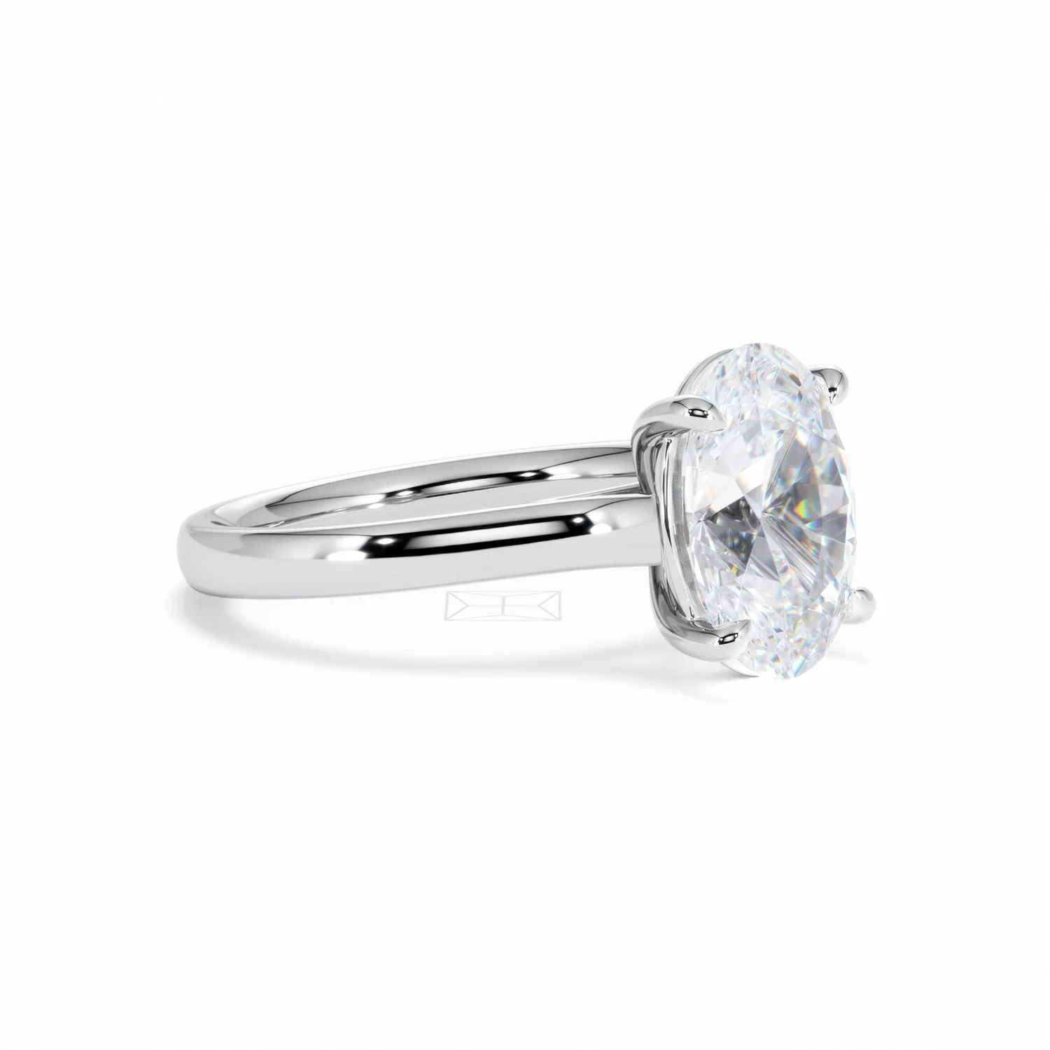 Amora Oval 3.00ct Lab Diamond Engagement Ring G/VS1 Set in Platinum - Image 20