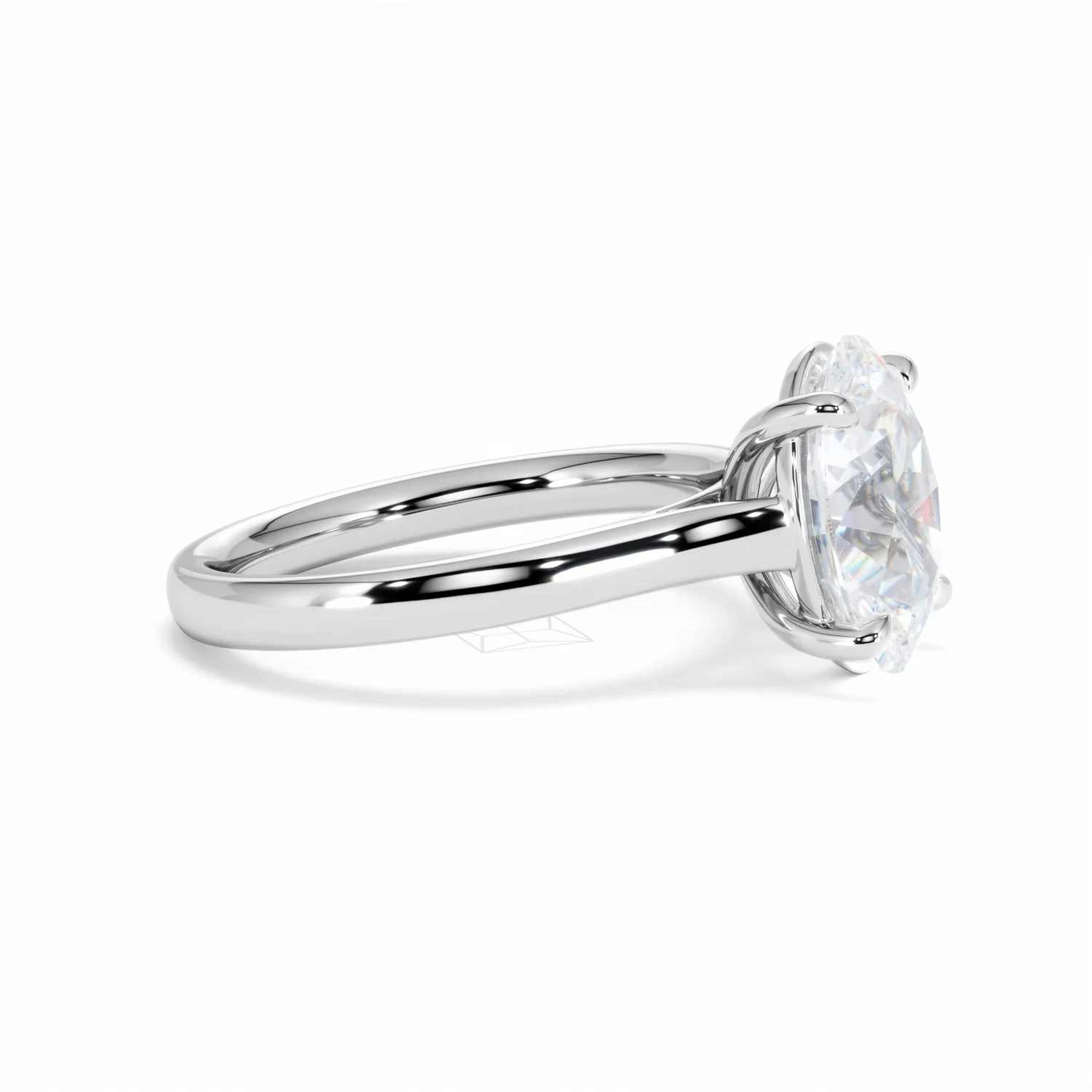 Amora Oval 3.00ct Lab Diamond Engagement Ring G/VS1 Set in Platinum - Image 25