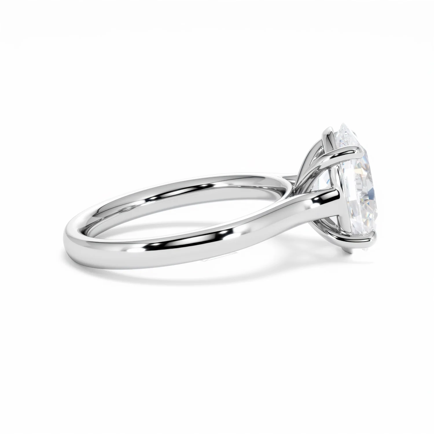 Amora Oval 3.00ct Lab Diamond Engagement Ring G/VS1 Set in Platinum - Image 30