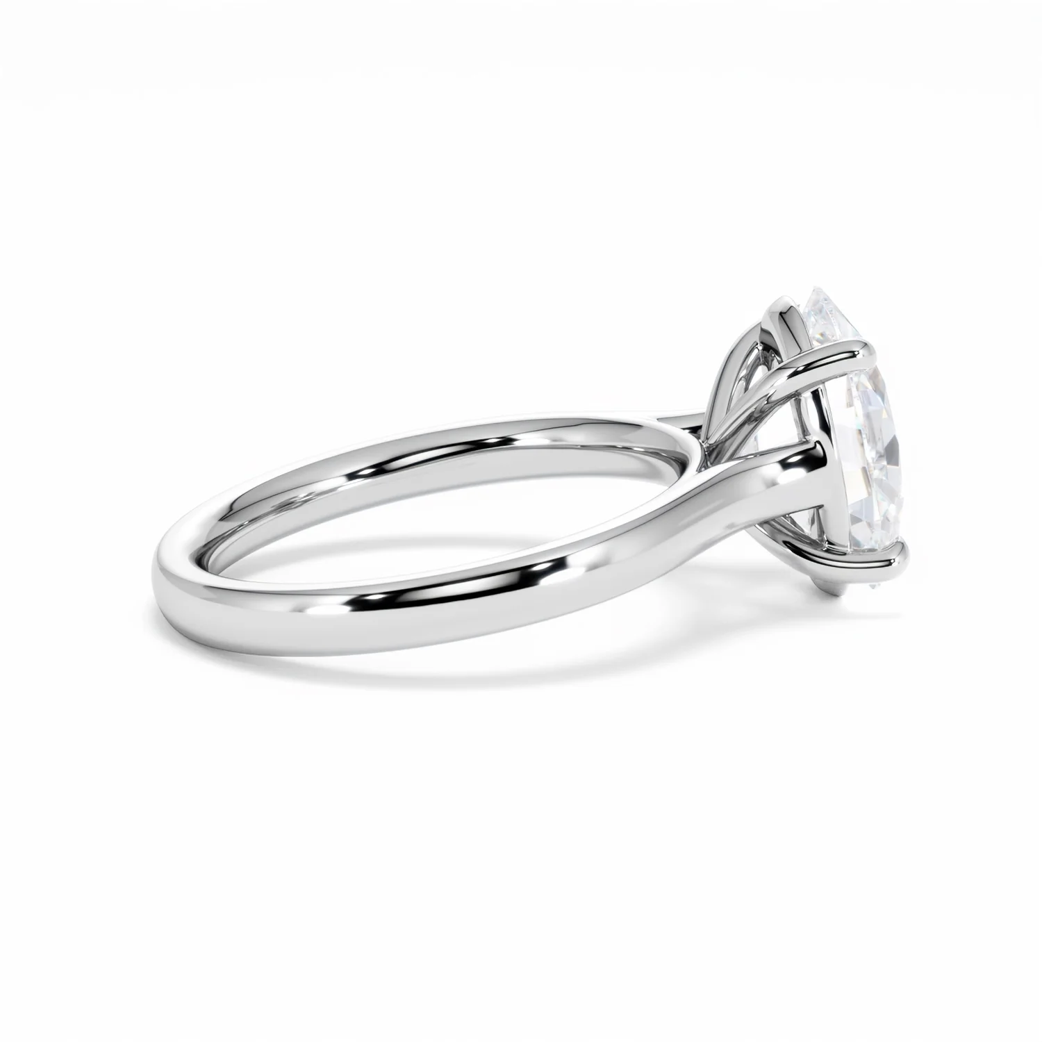 Amora Oval 3.00ct Lab Diamond Engagement Ring G/VS1 Set in Platinum - Image 32