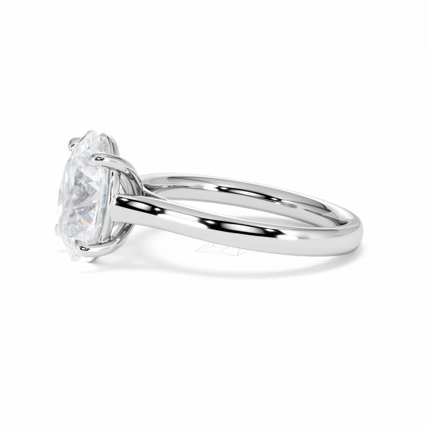 Amora Oval 3.00ct Lab Diamond Engagement Ring G/VS1 Set in Platinum - Image 74