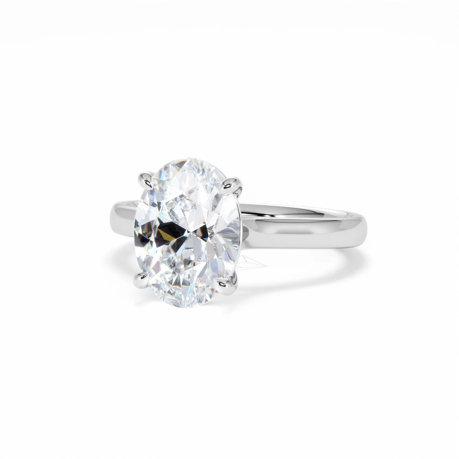 Amora Oval 3.00ct Lab Diamond Engagement Ring G/VS1 Set in Platinum - Image 86