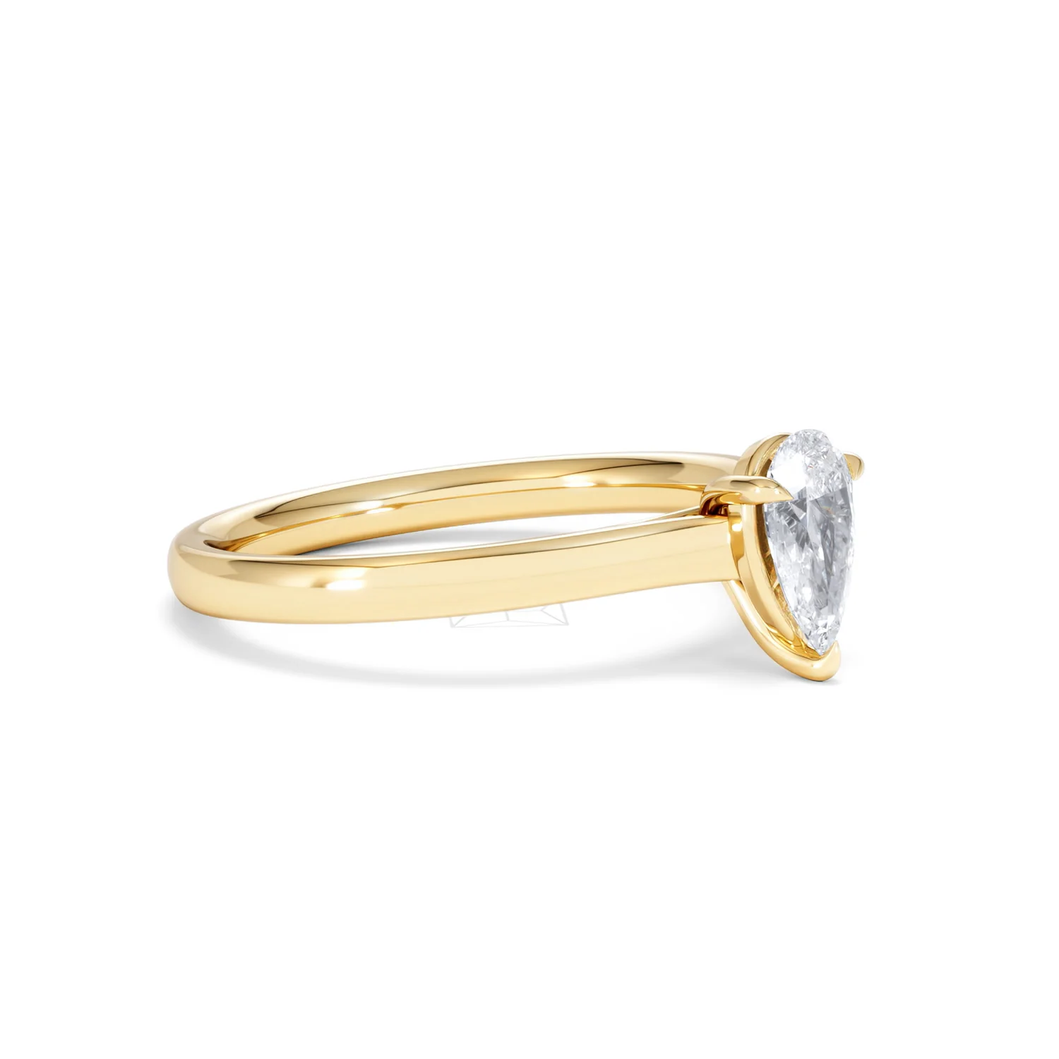 Amora Pear 0.50ct Lab Diamond Engagement Ring F/VS Set in 18K Gold - Image 19