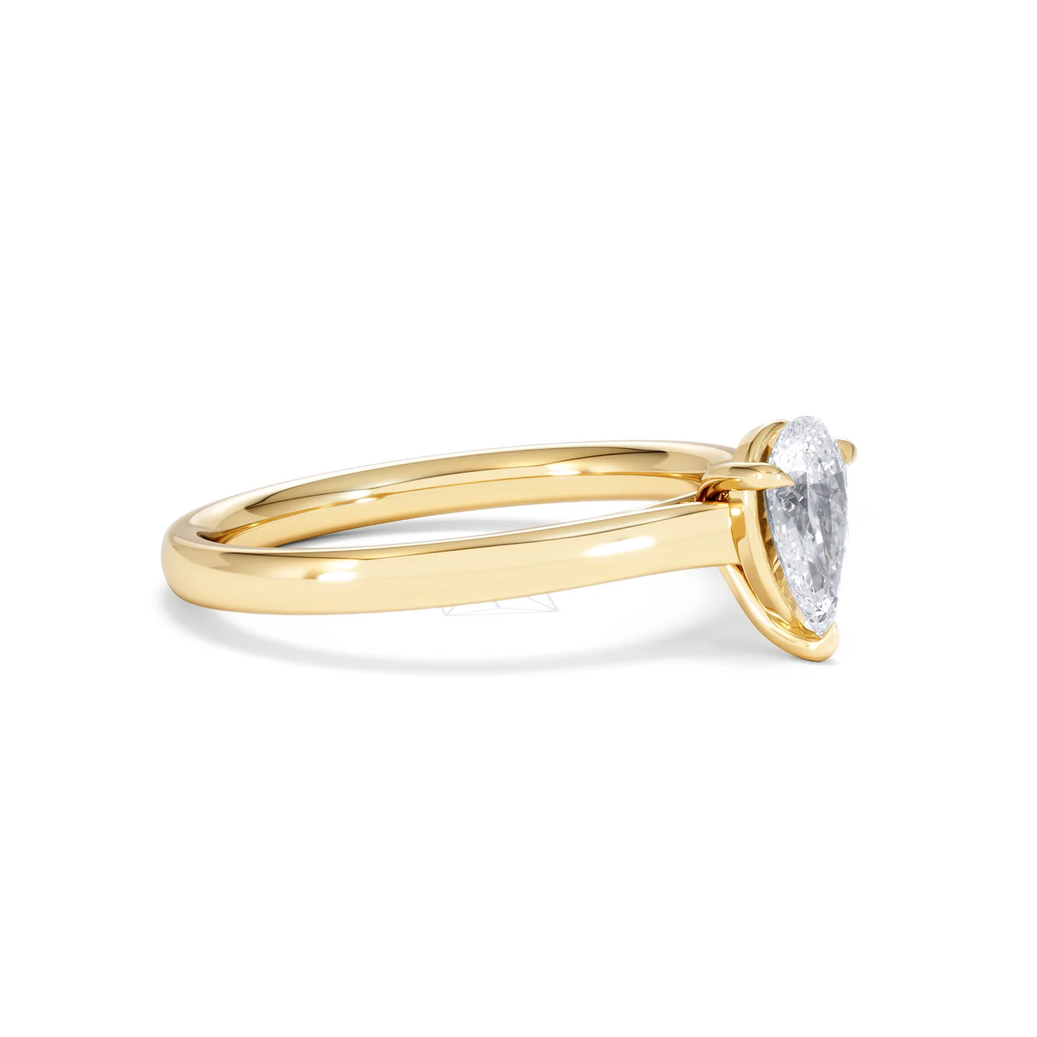 Amora Pear 0.50ct Lab Diamond Engagement Ring F/VS Set in 18K Gold - Image 20