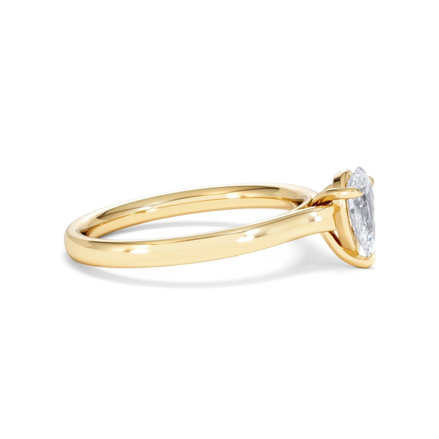 Amora Pear 0.50ct Lab Diamond Engagement Ring F/VS Set in 18K Gold - Image 24