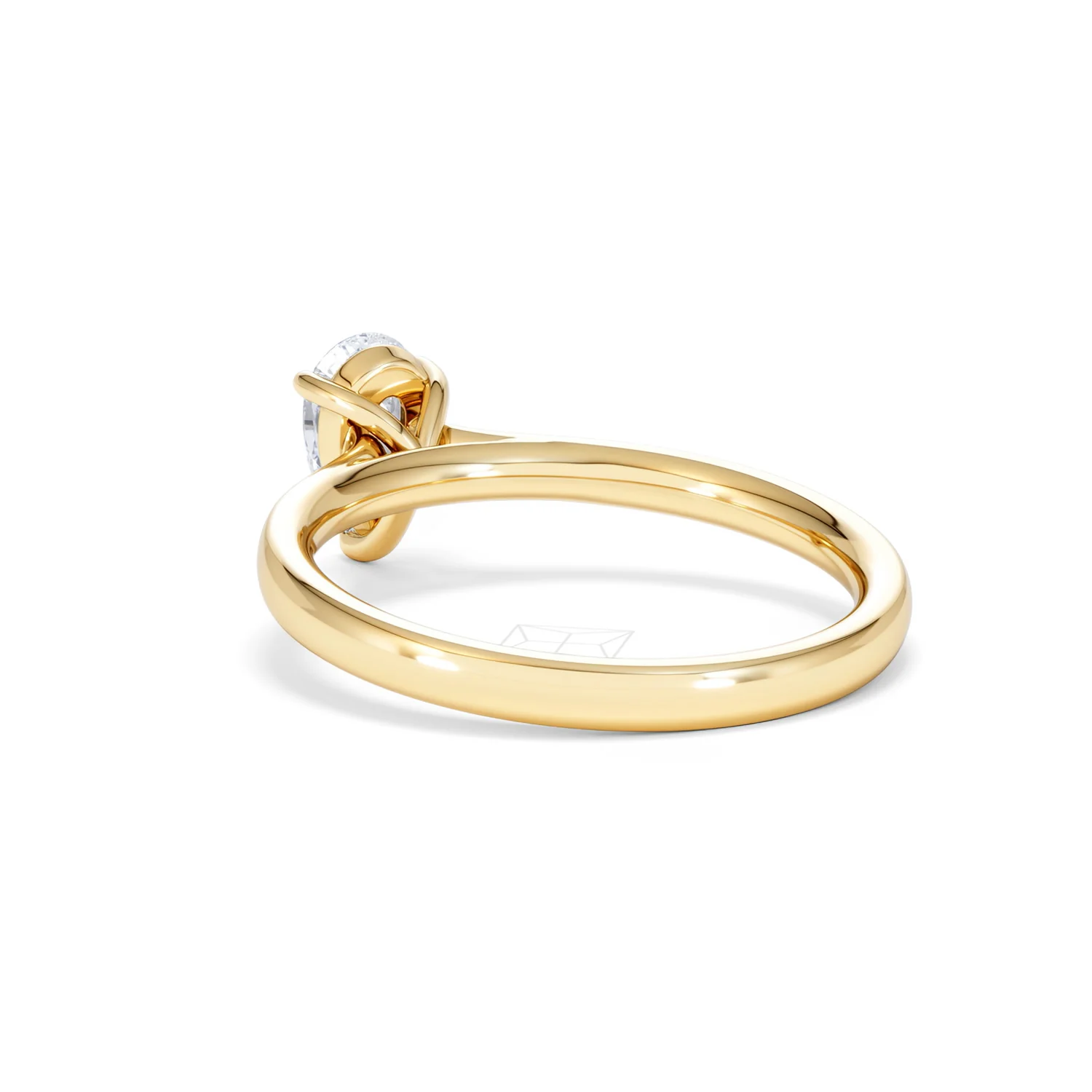 Amora Pear 0.50ct Lab Diamond Engagement Ring F/VS Set in 18K Gold - Image 55