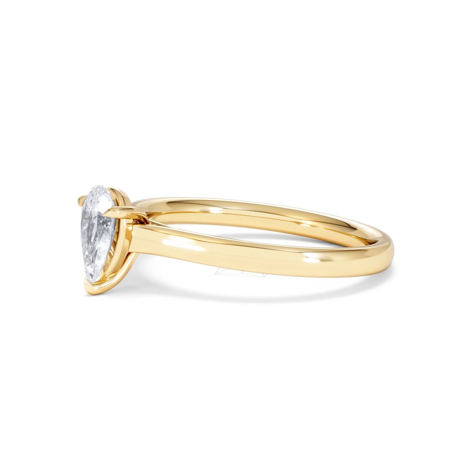 Amora Pear 0.50ct Lab Diamond Engagement Ring F/VS Set in 18K Gold - Image 75