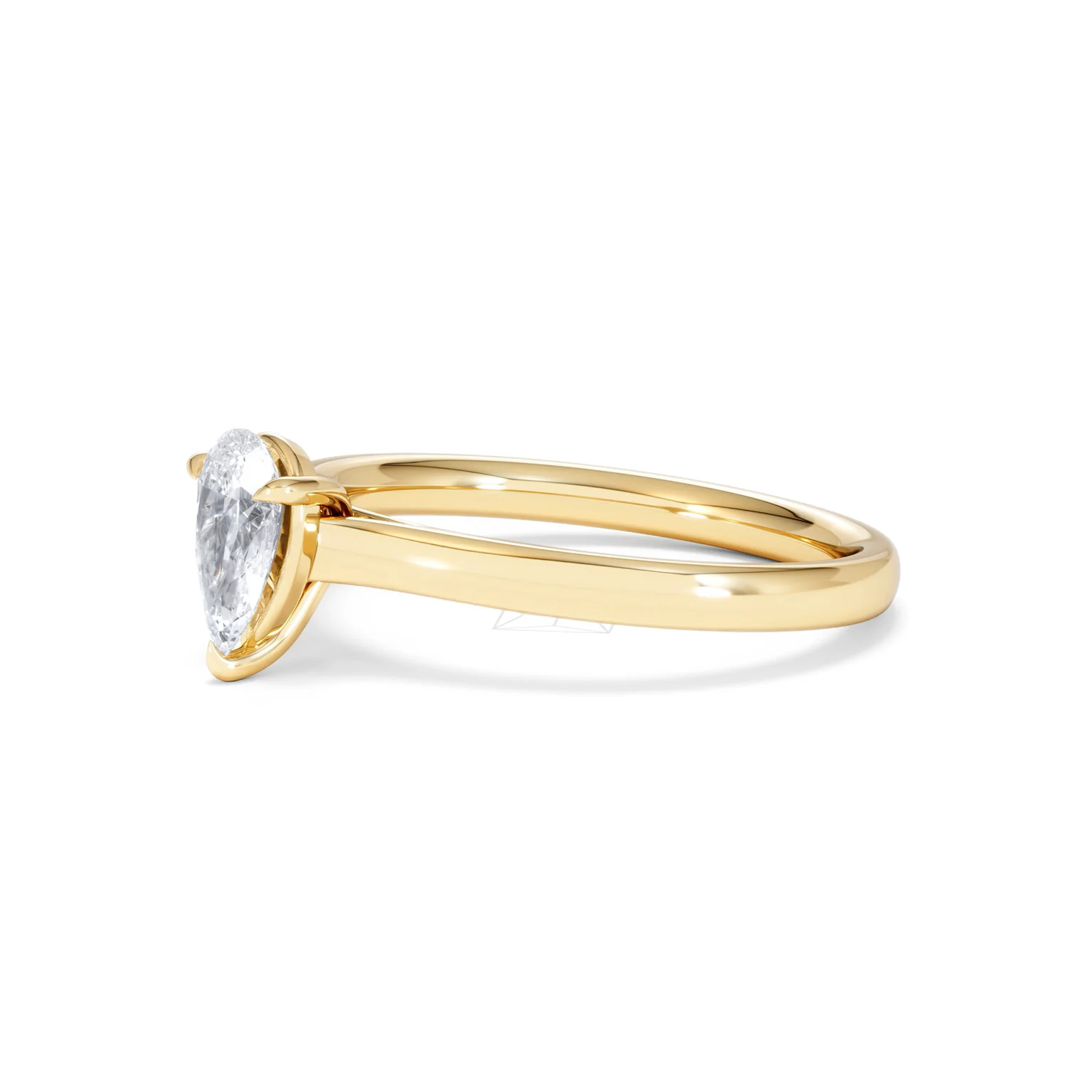 Amora Pear 0.50ct Lab Diamond Engagement Ring F/VS Set in 18K Gold - Image 76
