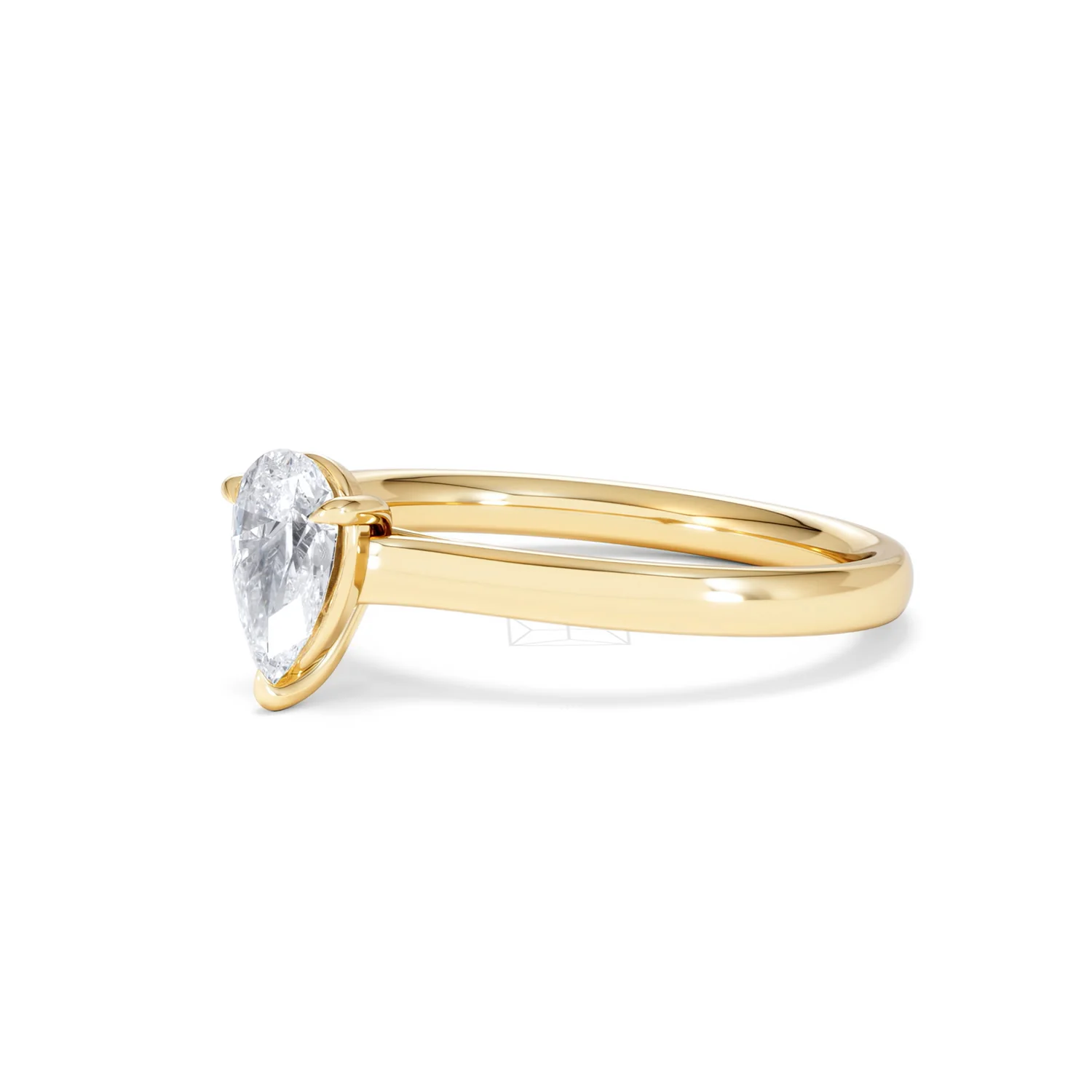 Amora Pear 0.50ct Lab Diamond Engagement Ring F/VS Set in 18K Gold - Image 78