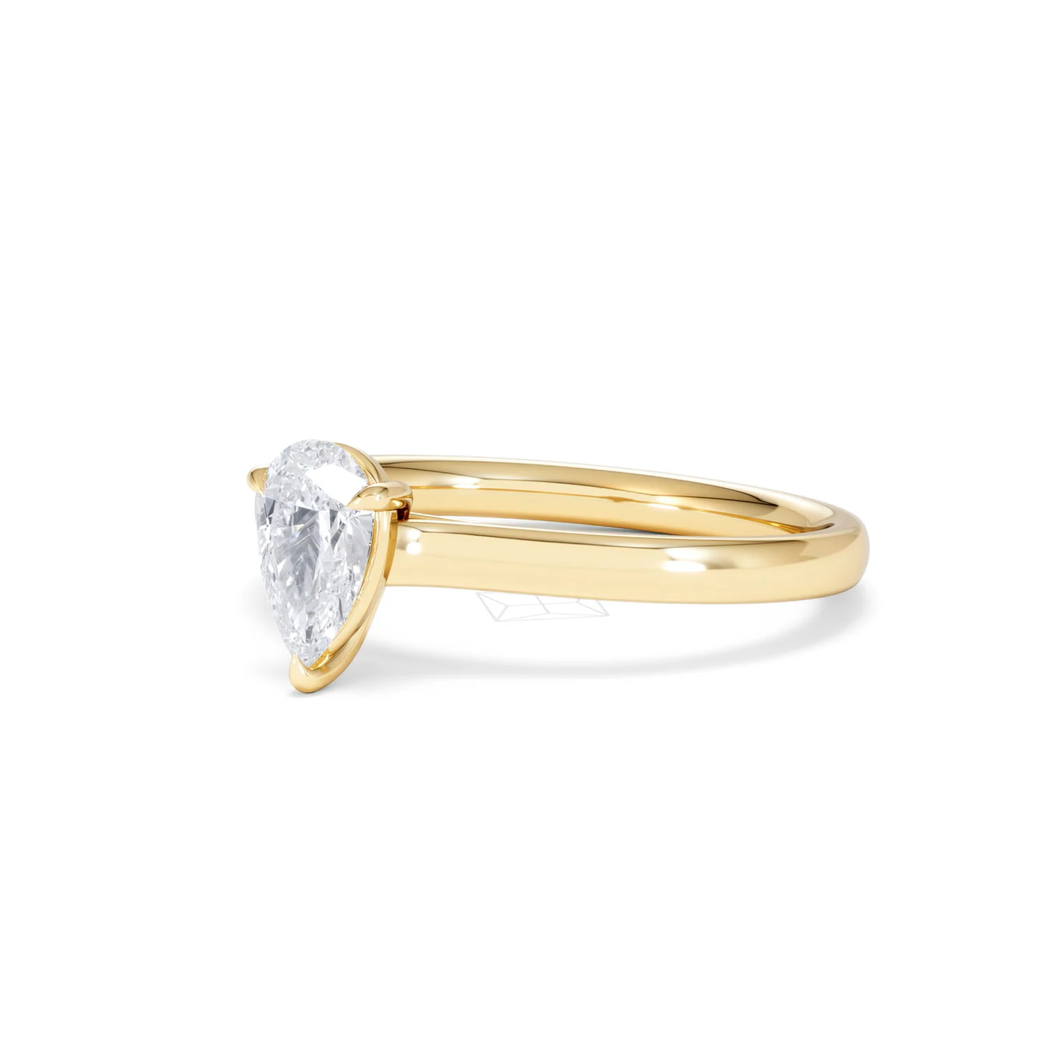 Amora Pear 0.50ct Lab Diamond Engagement Ring F/VS Set in 18K Gold - Image 80