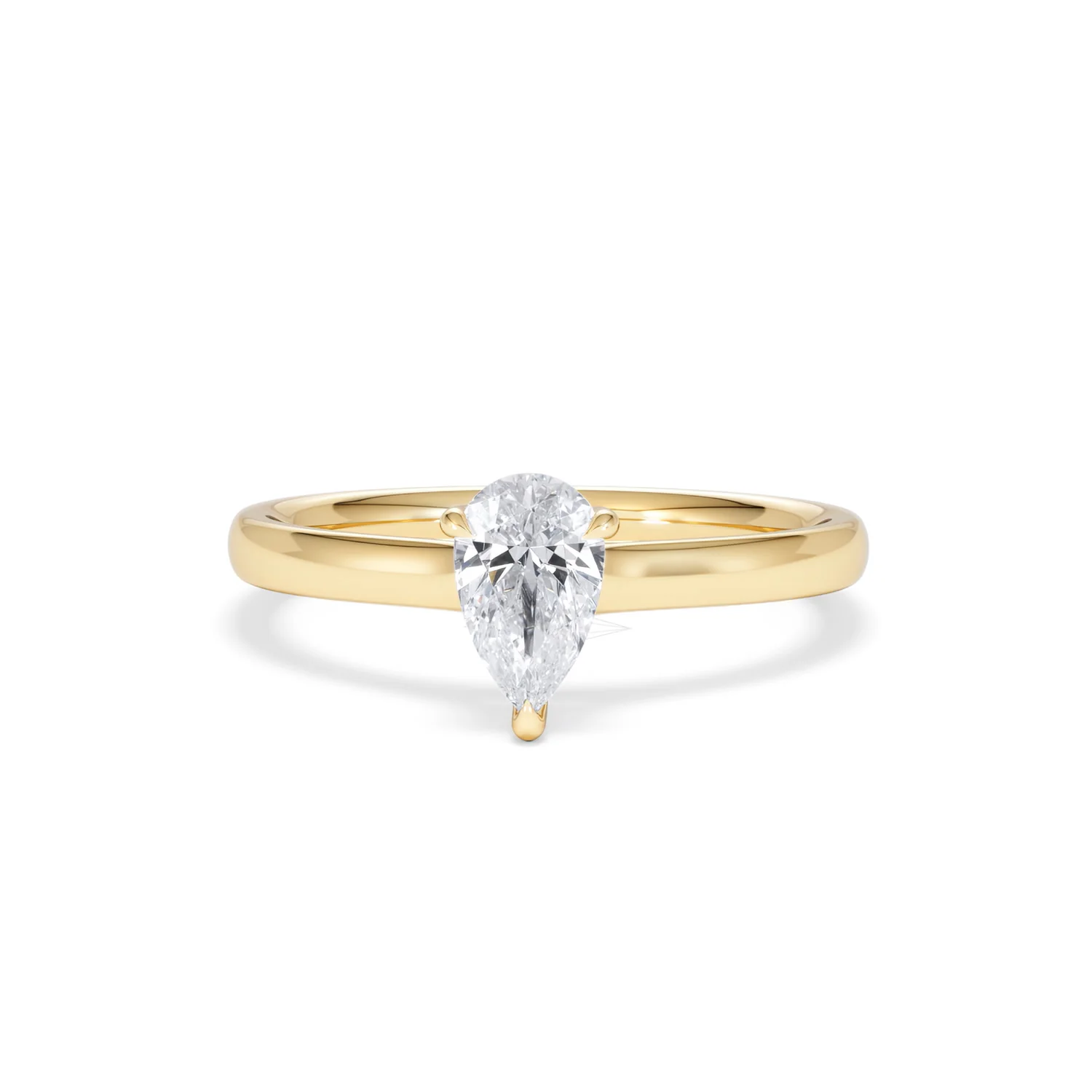 Amora Pear 0.50ct Lab Diamond Engagement Ring F/VS Set in 18K Gold - Image 87