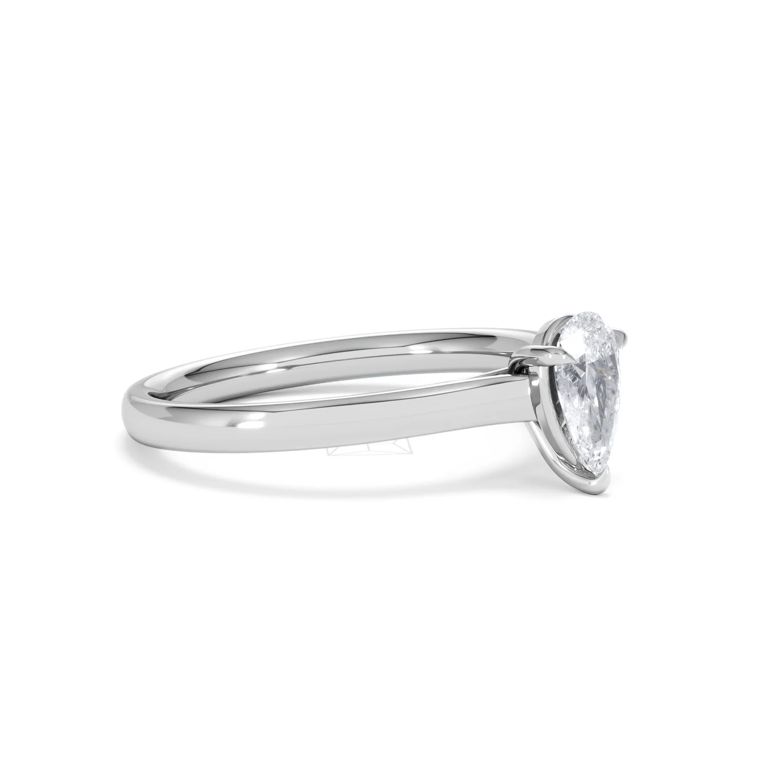 Amora Pear 0.50ct Lab Diamond Engagement Ring F/VS Set in 18K White Gold - Image 19
